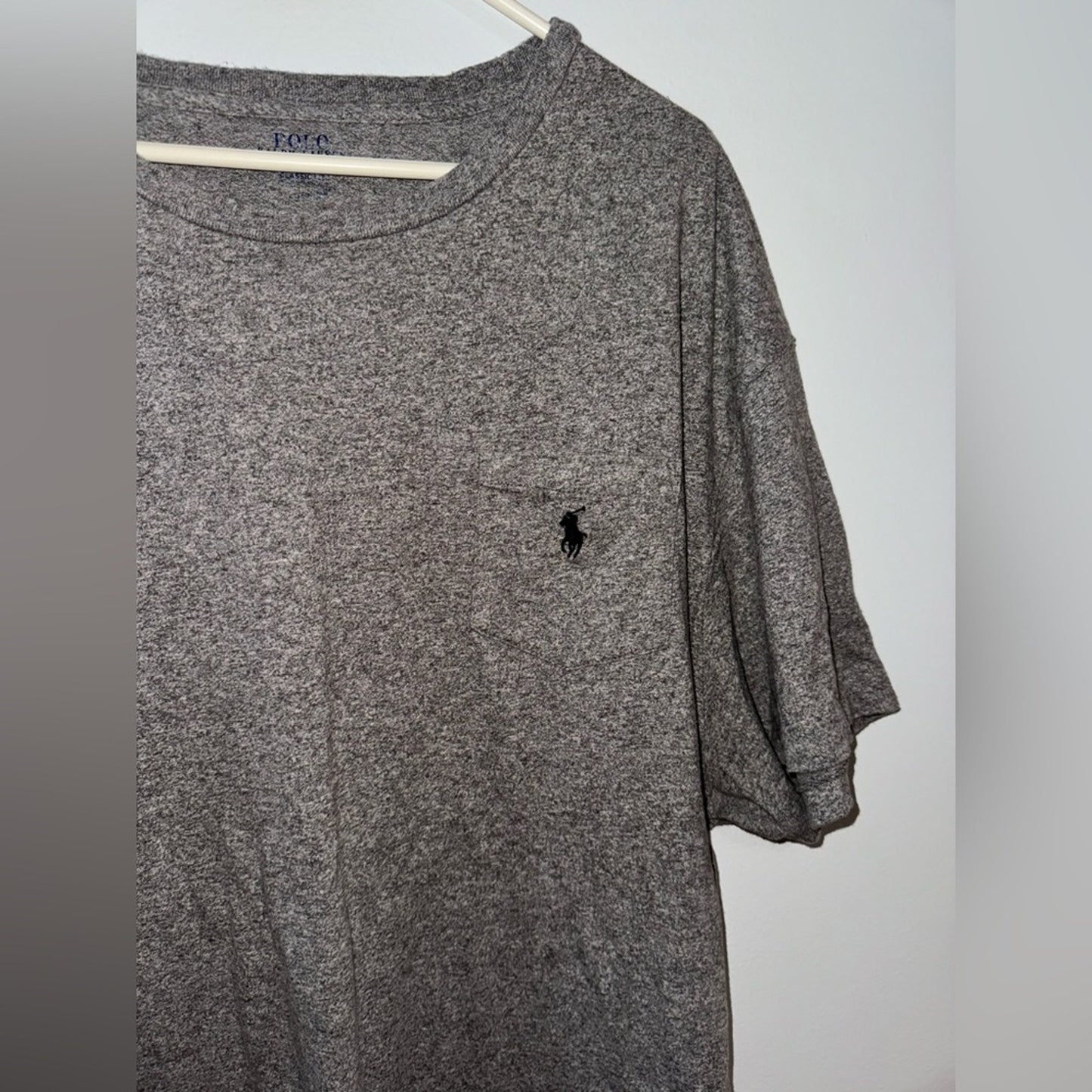Pre-Owned XXL Polo Ralph Lauren Grey Classic Fit Pocket T-Shirt