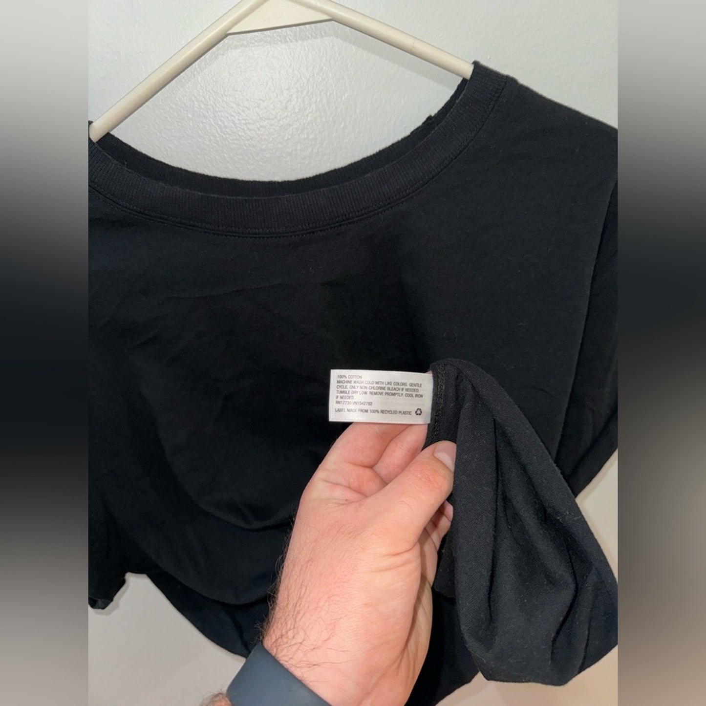 Pre-Owned MD Wild Fable Black Cropped T-Shirt
