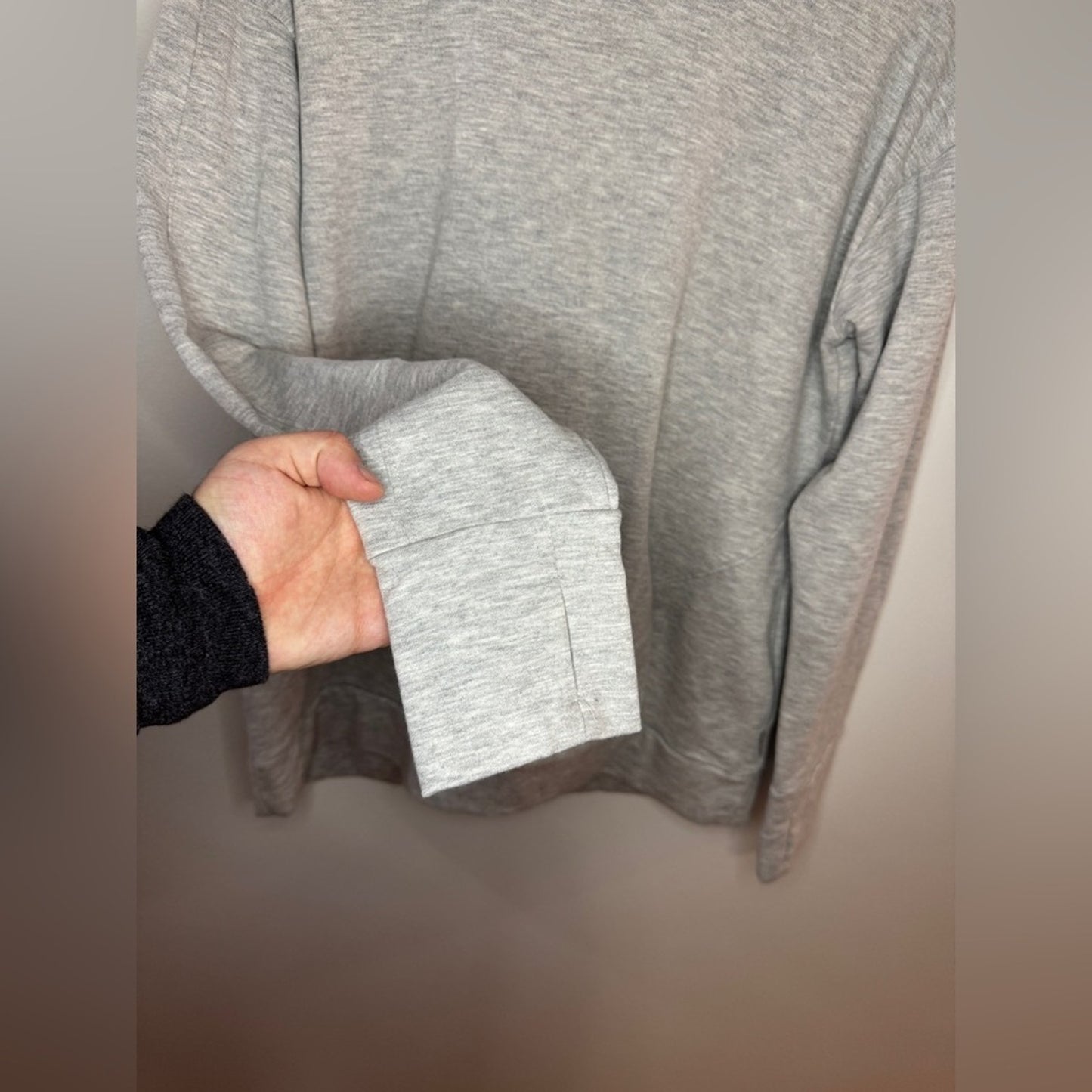 Pre-Owned MD RBX Light Heather Grey High Neck Sweatshirt