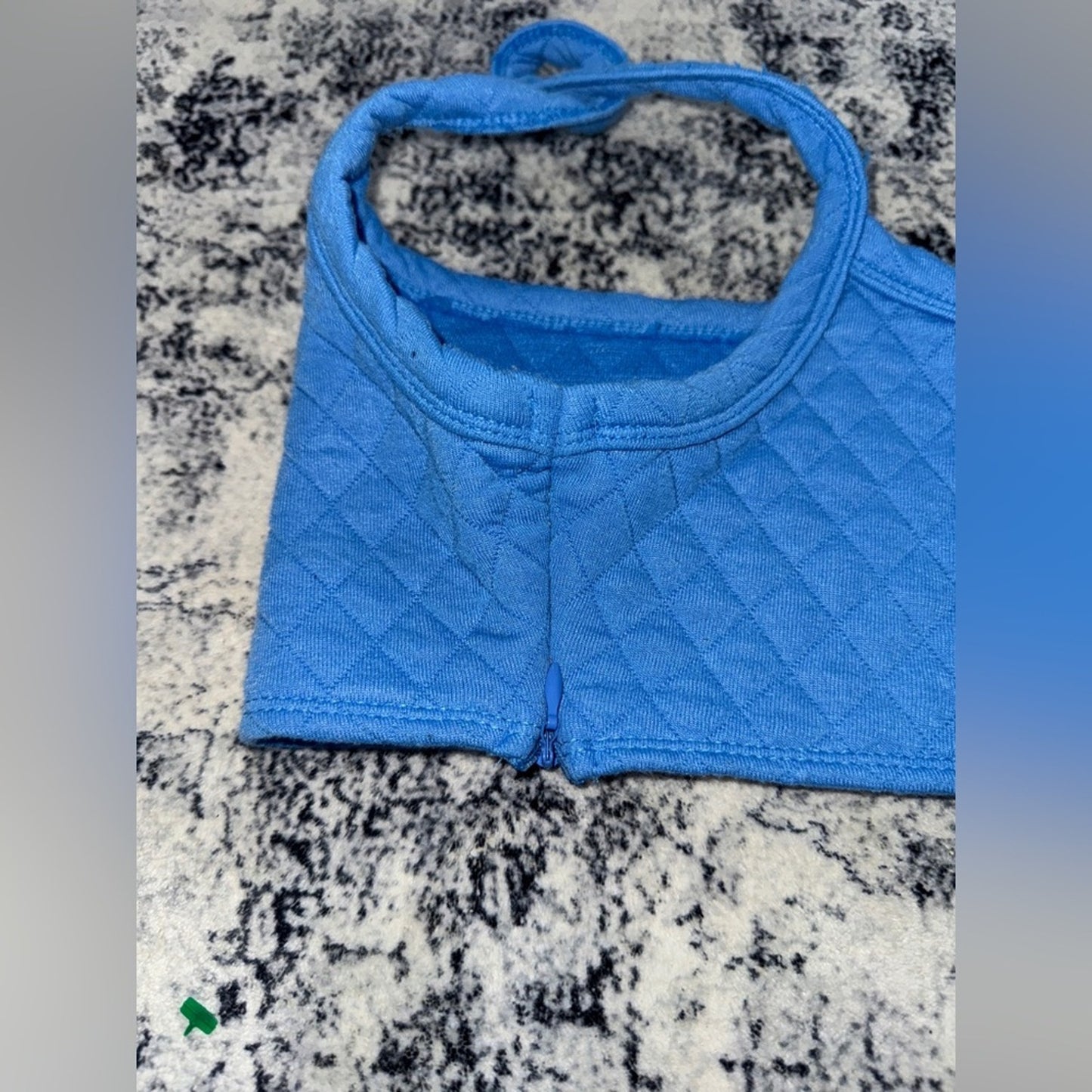 Pre-Owned Size 10 Princess Polly Blue Ara Bella Crop Tank Top & Sweatpants Set