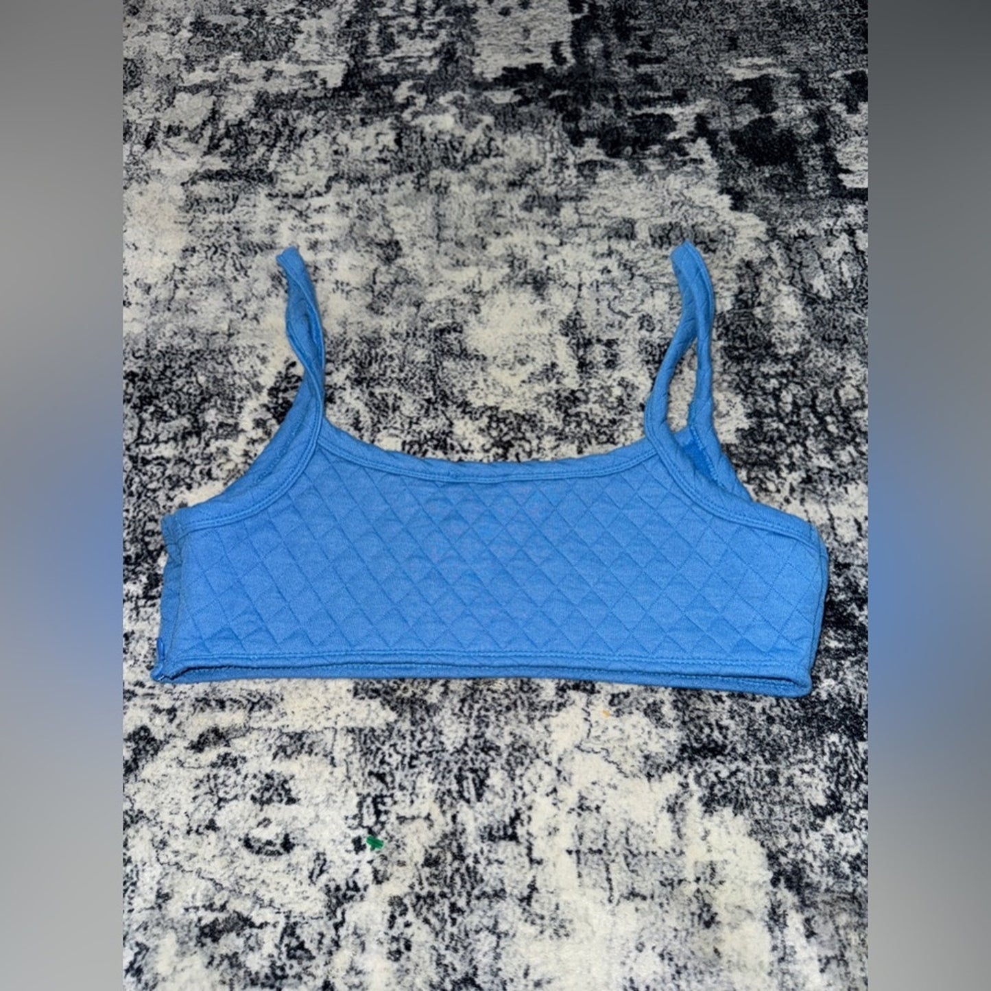 Pre-Owned Size 10 Princess Polly Blue Ara Bella Crop Tank Top & Sweatpants Set