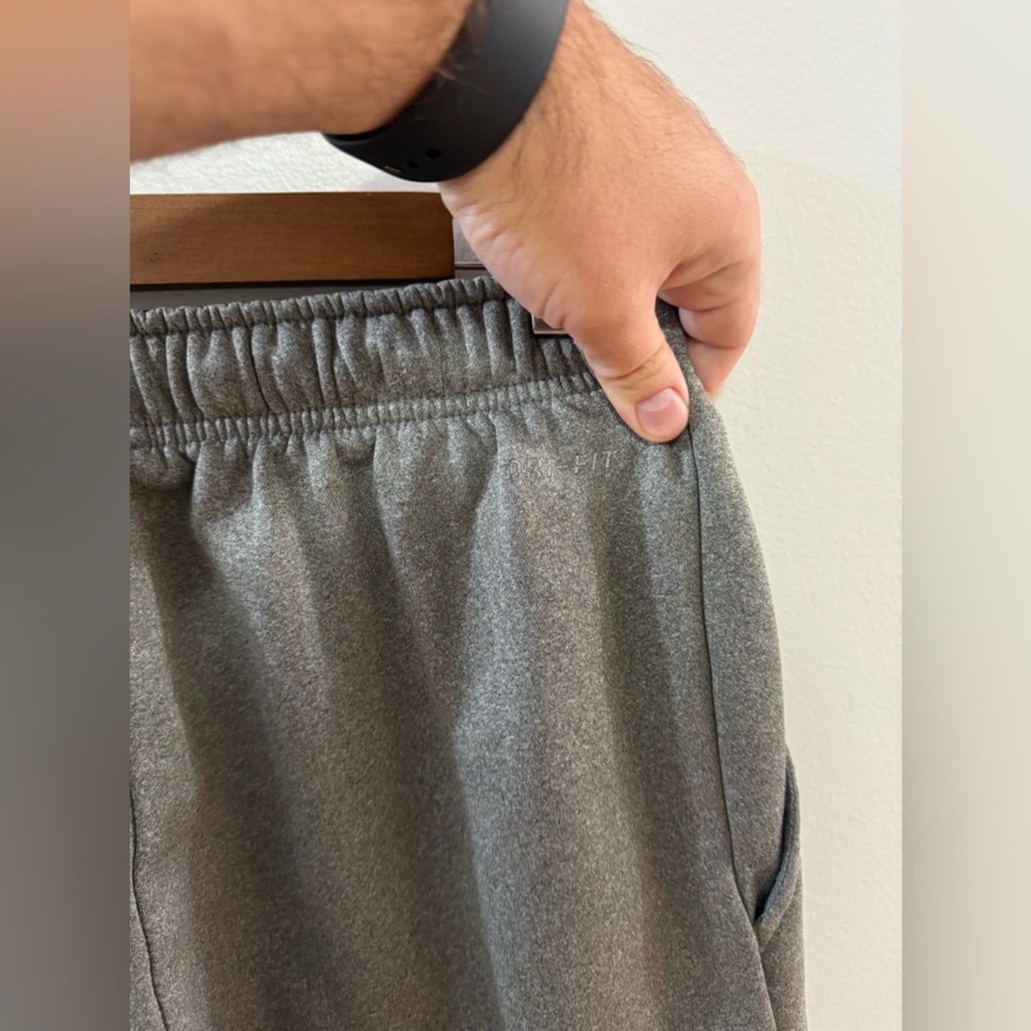 Pre-Owned MD Nike Dri-Fit Grey Logo Joggers