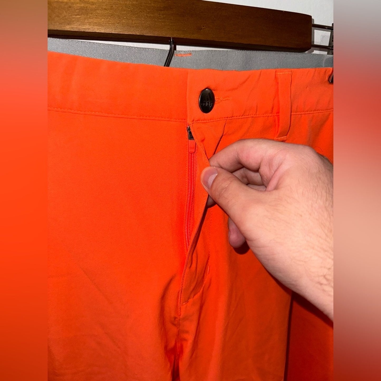 NWT Size 36 Adidas Orange Go-To Golf Short 11” Inseam in Wonder Clay