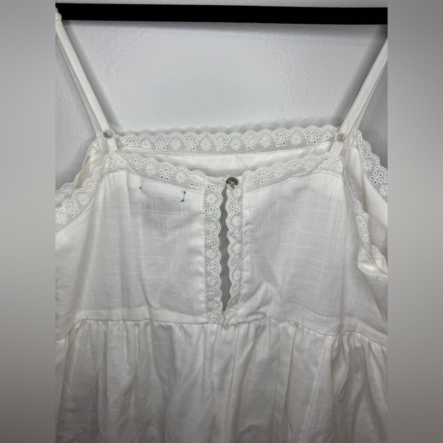 NWT SM Rue21 White with Blue Embroidered Pattern Dress