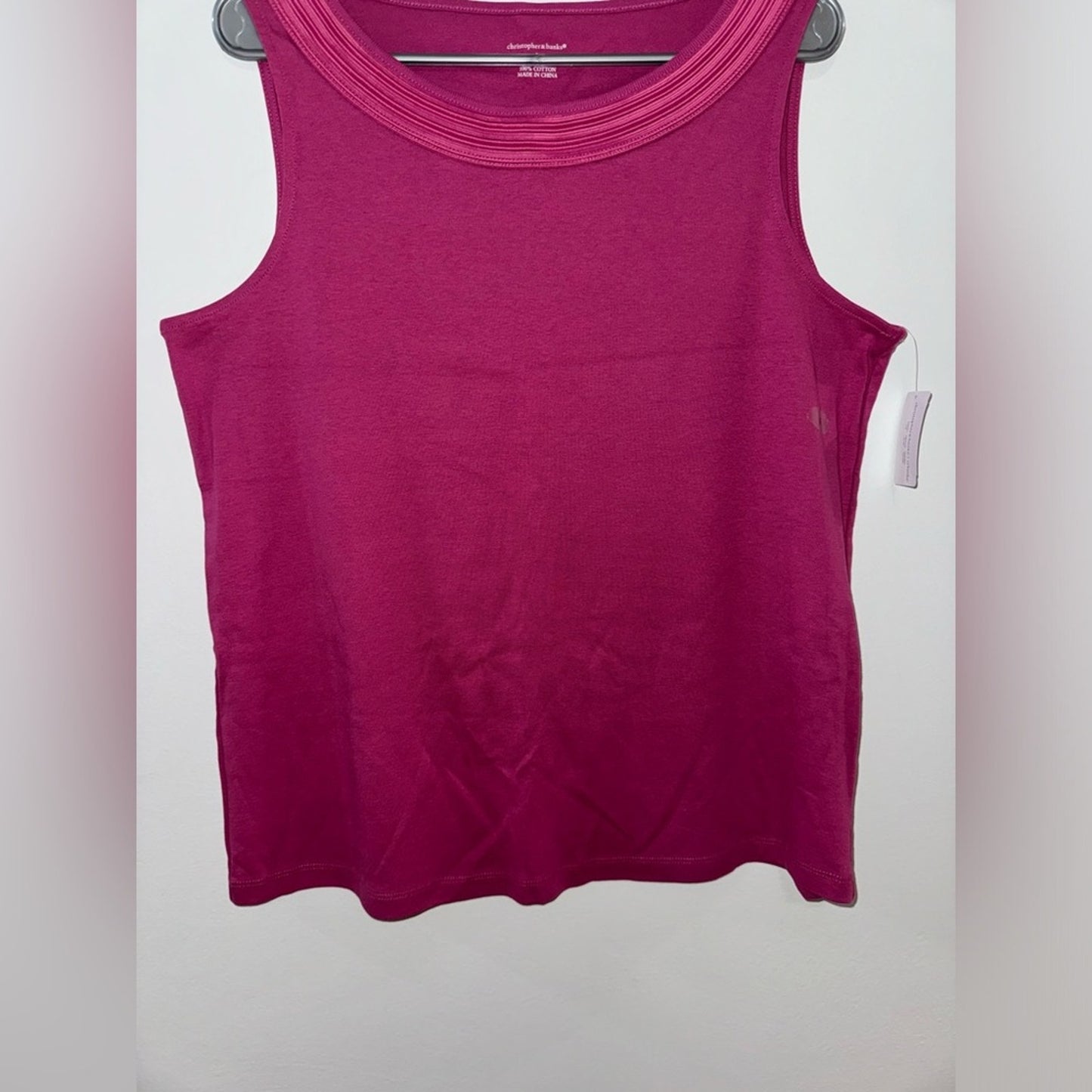 NWT LG Christopher & Banks Pink Tank Top