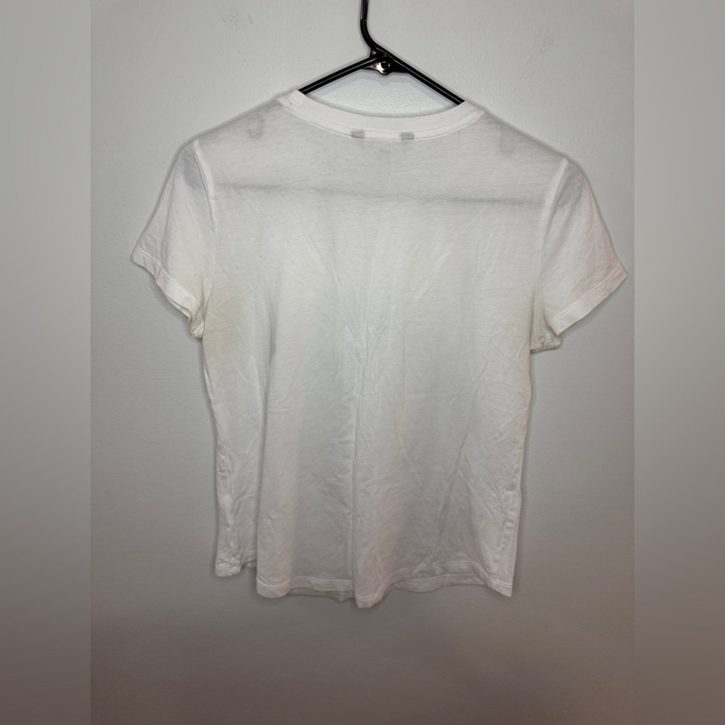 Pre-Owned MD Lauren Ralph Lauren White Ruffle Top