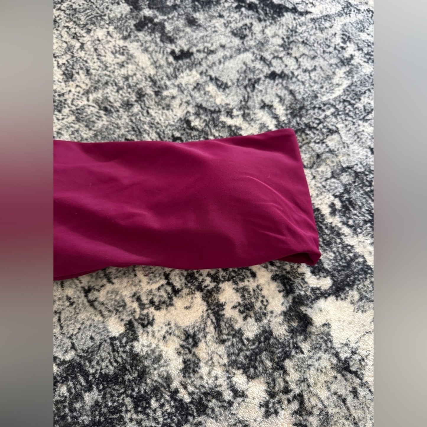 BNWT SM Unbranded Dark Pink Tube Bikini Top