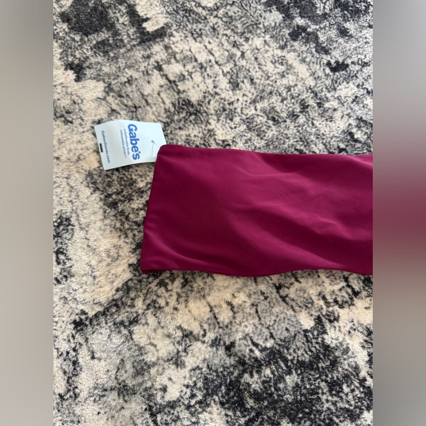 BNWT SM Unbranded Dark Pink Tube Bikini Top