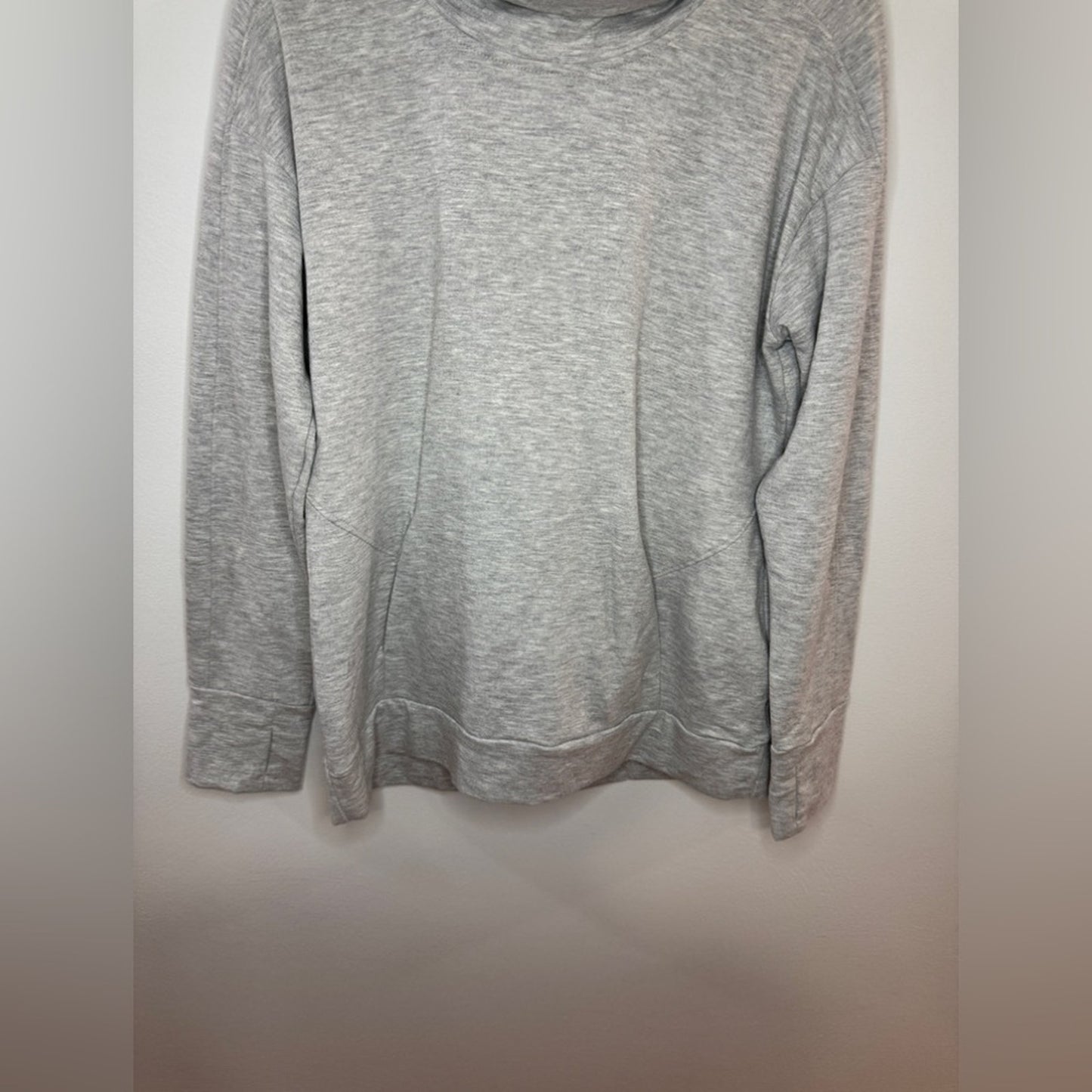 Pre-Owned MD RBX Light Heather Grey High Neck Sweatshirt