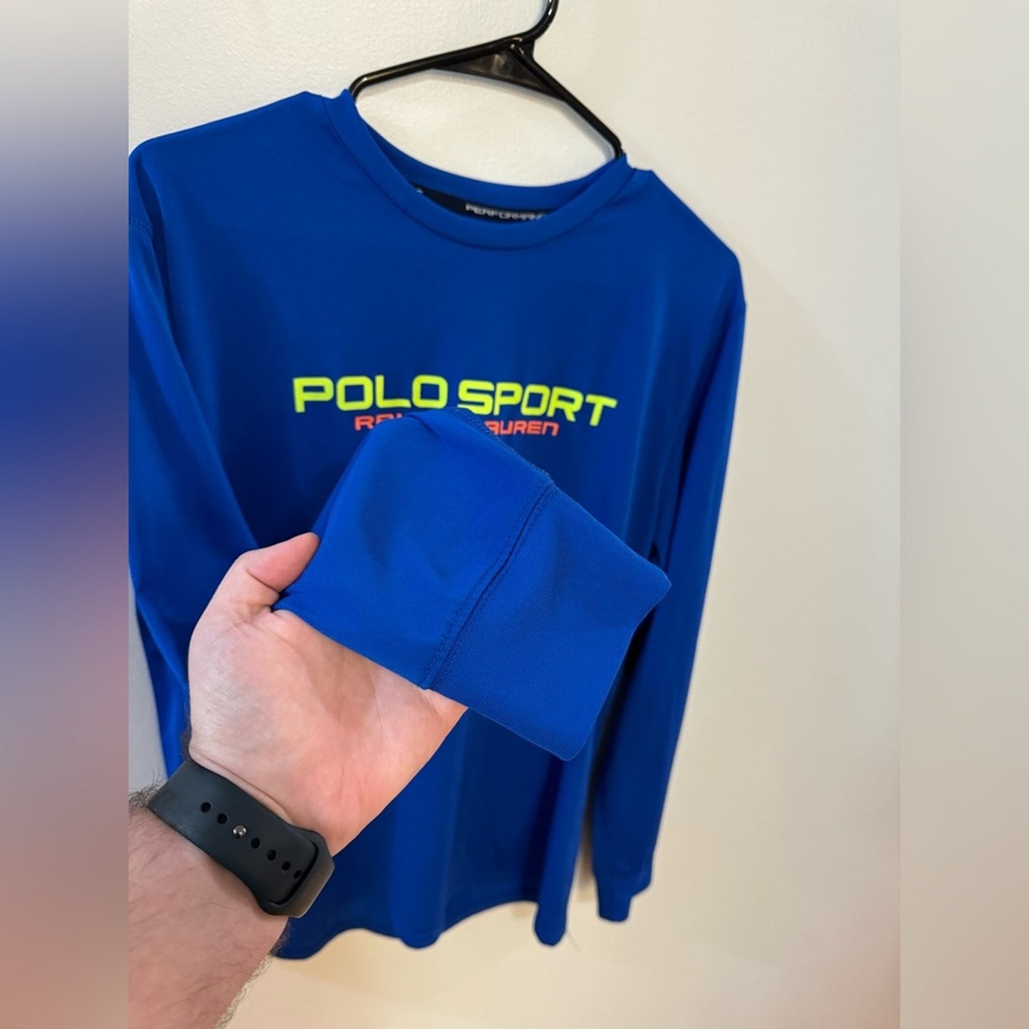 Pre-Owned LG Ralph Lauren Polo Sport Blue Long Sleeve Athletic Shirt