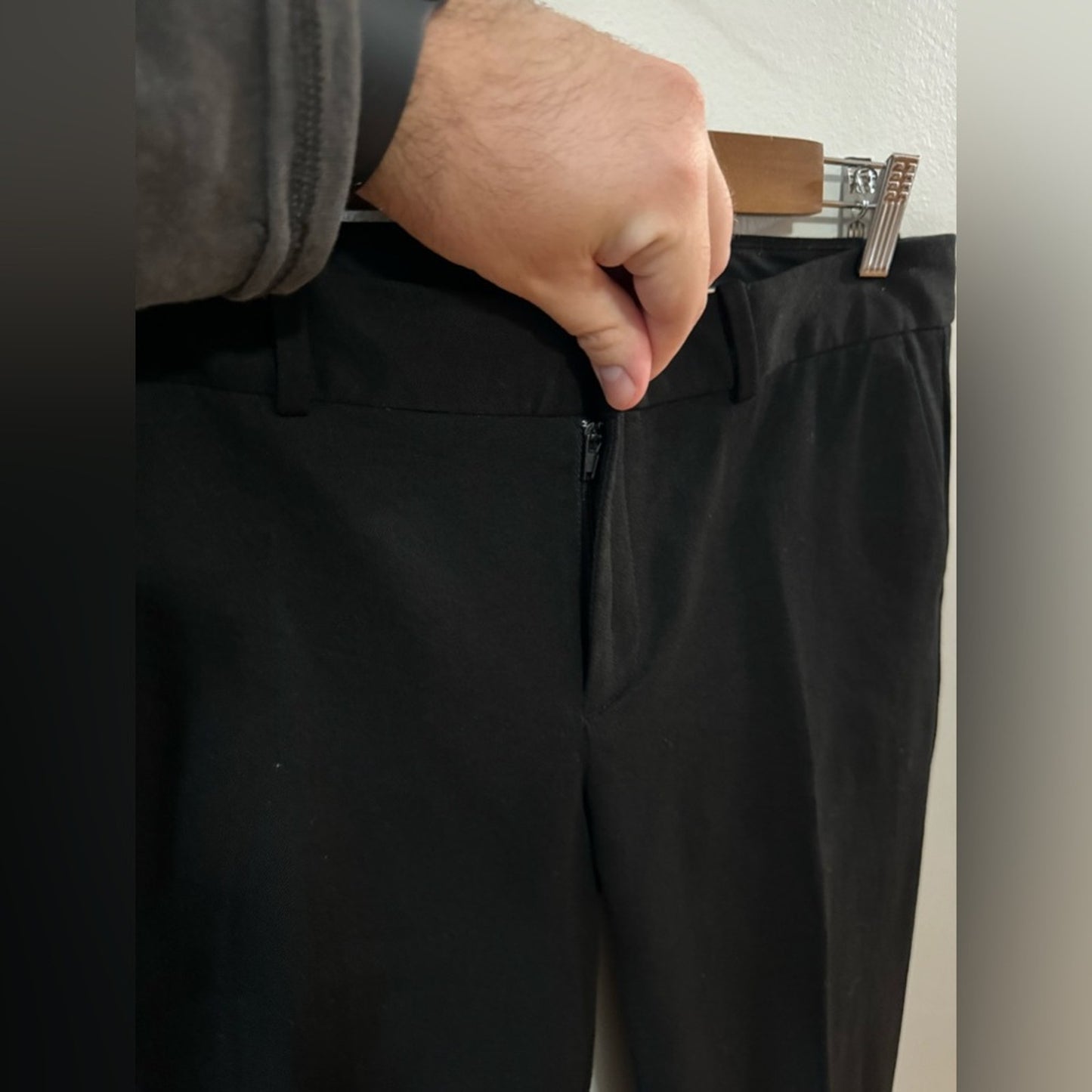 Pre-Owned Size 8 Regular Gap Black True Straight Dress Pants