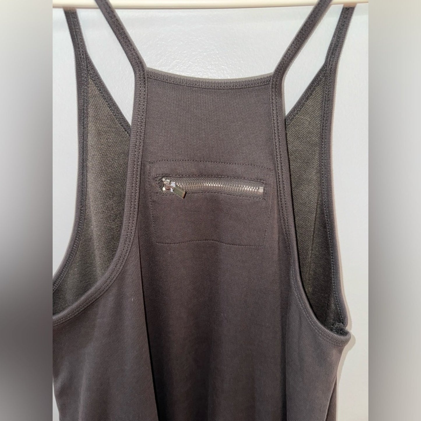 Pre-Owned SM Unbranded Dark Grey Zipper Jumpsuit