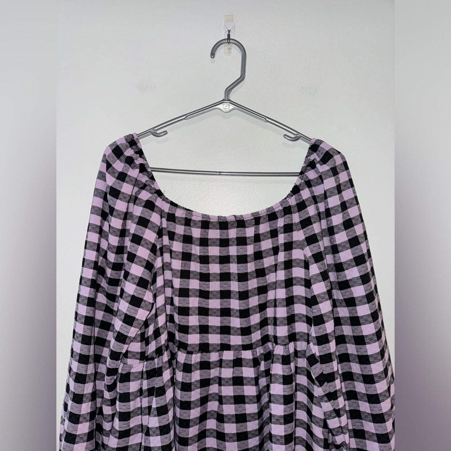 NWT LG Wild Fable Black/Pink Checker Print Dress