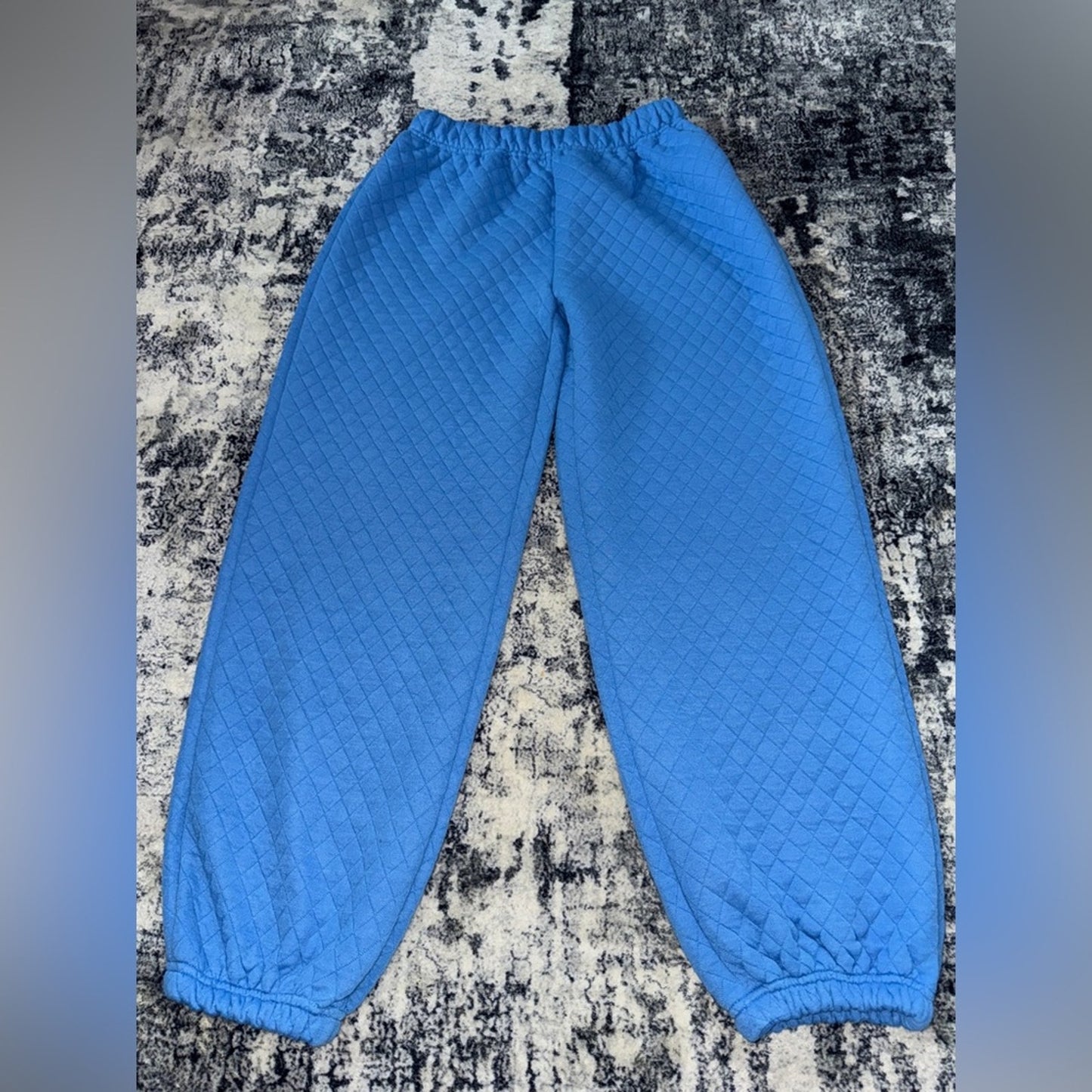 Pre-Owned Size 10 Princess Polly Blue Ara Bella Crop Tank Top & Sweatpants Set