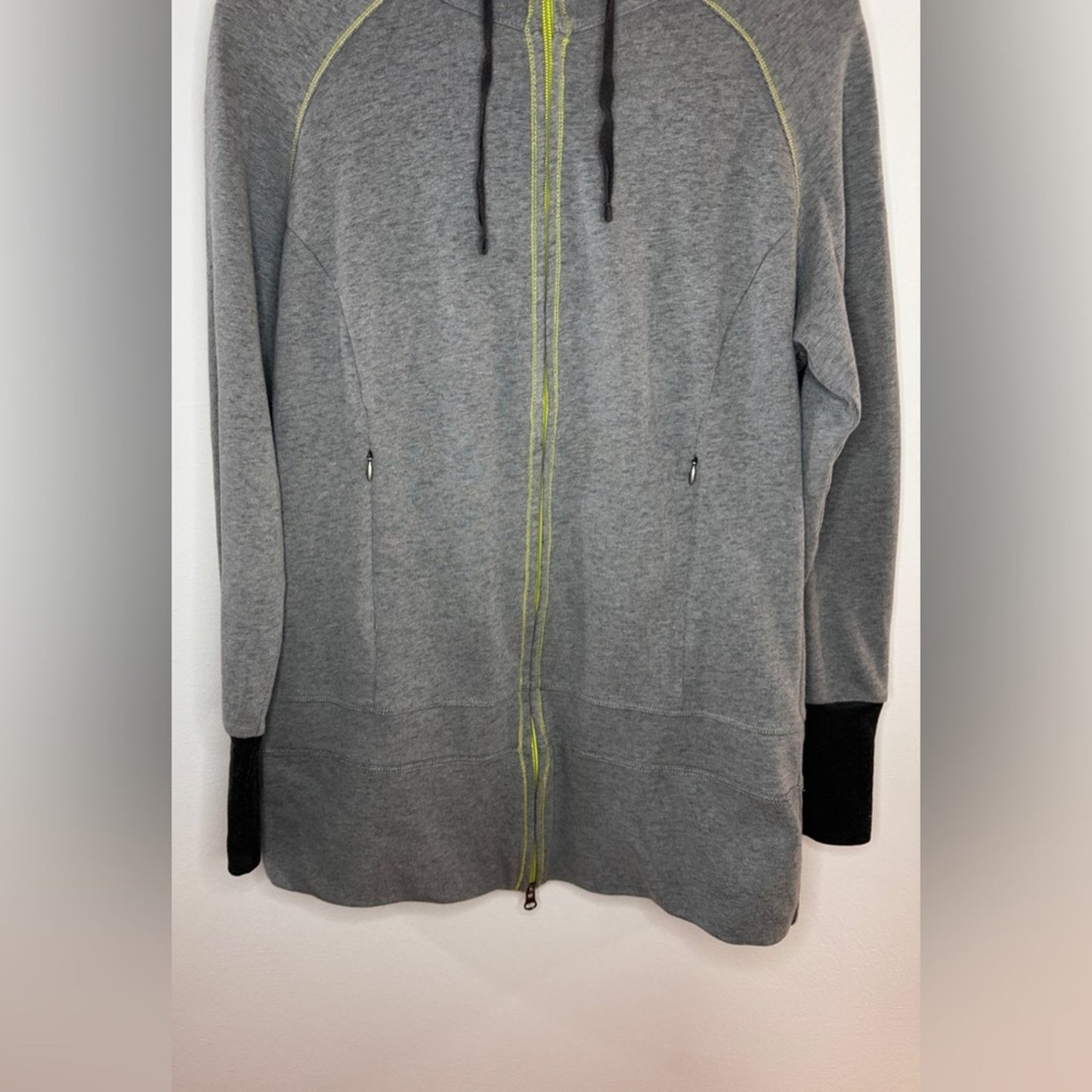 Pre-Owned LG Columbia Heather Grey Zip-Up Hoodie