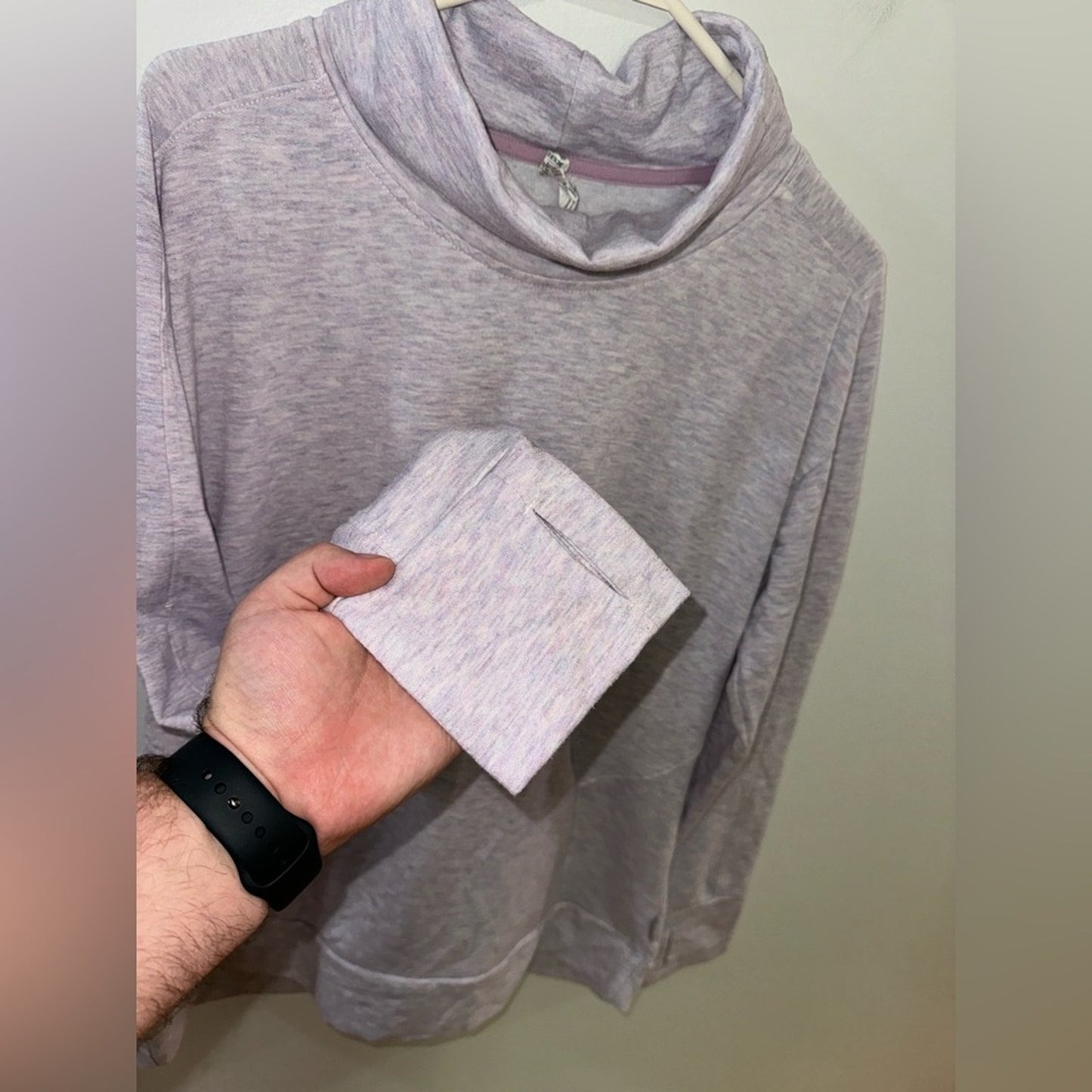 Pre-Owned MD RBX Light Heather Grey Turtleneck Sweatshirt