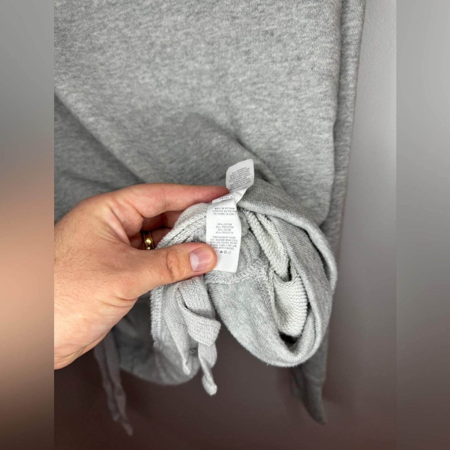 Pre-Owned SM Aerie Light Heather Grey Cinched Hoodie