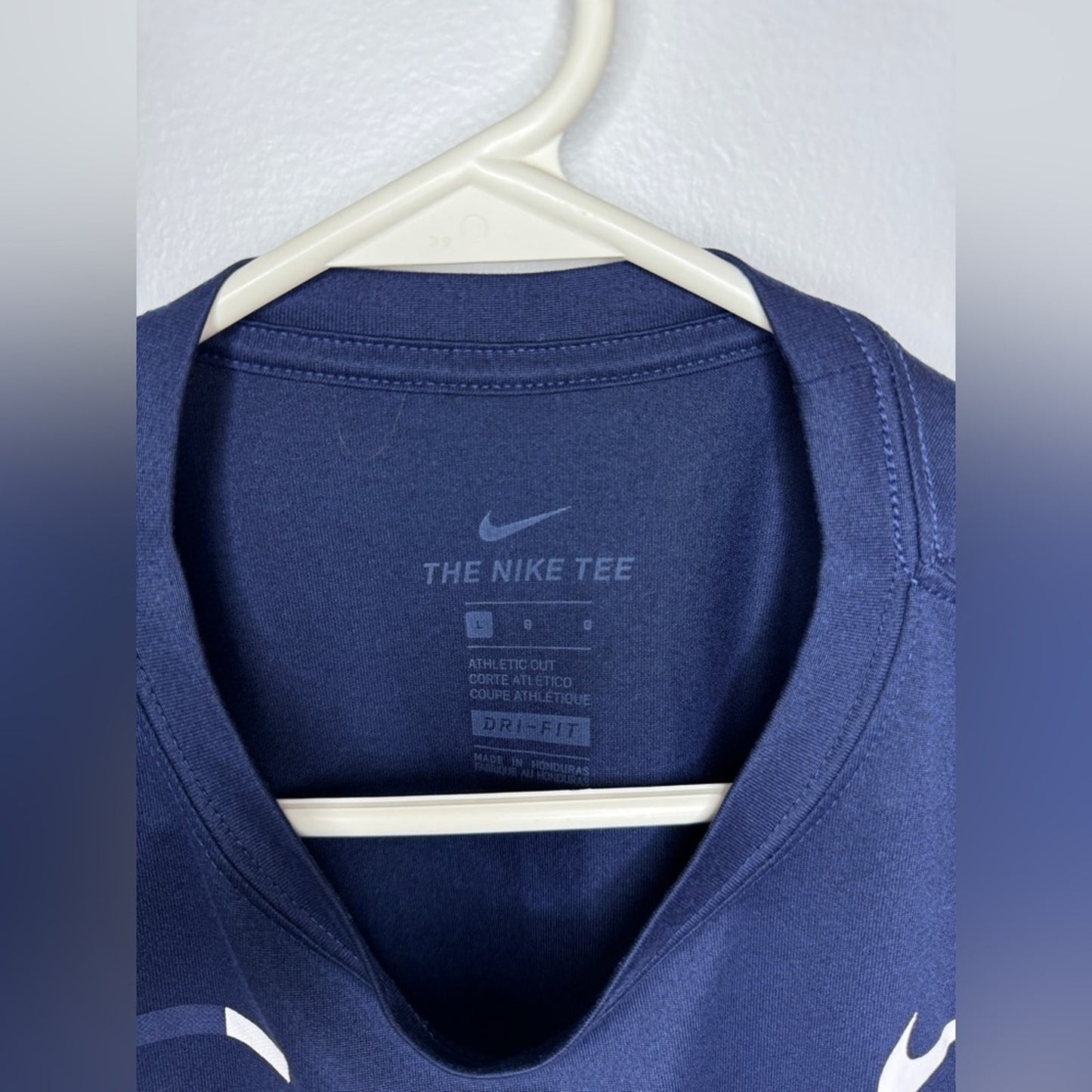 Pre-Owned LG Nike Dri-Fit Navy Blue PSU Penn State University Football T-Shirt