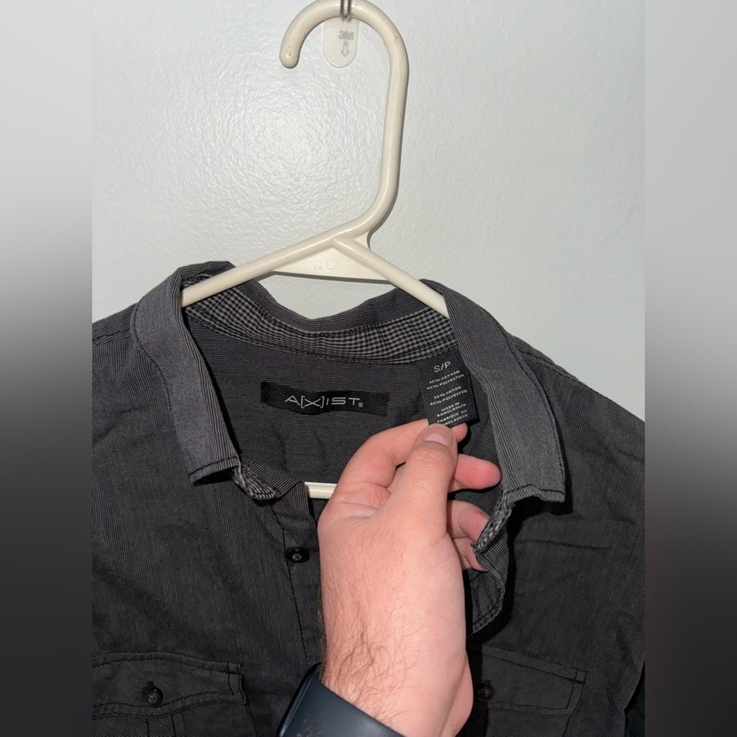 Pre-Owned SM Axi St Grey Button Up Shirt