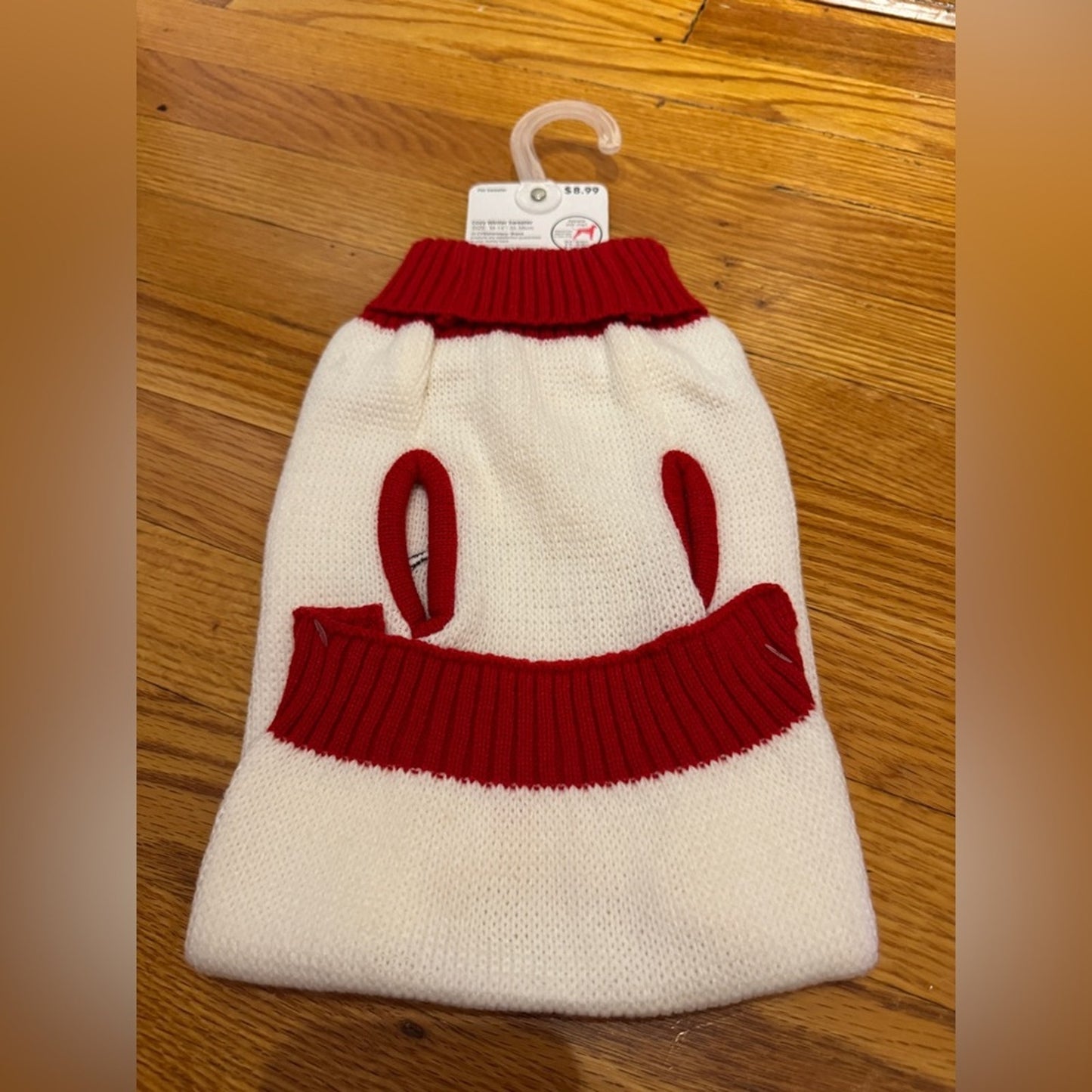 NWT MD Pet Central White Polar Bear Cozy Winter Dog Sweater