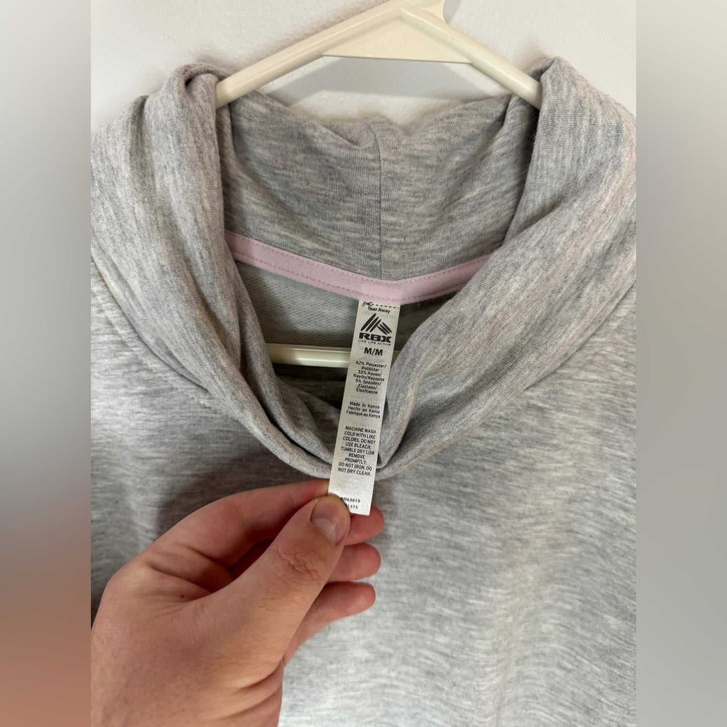 Pre-Owned MD RBX Light Heather Grey High Neck Sweatshirt