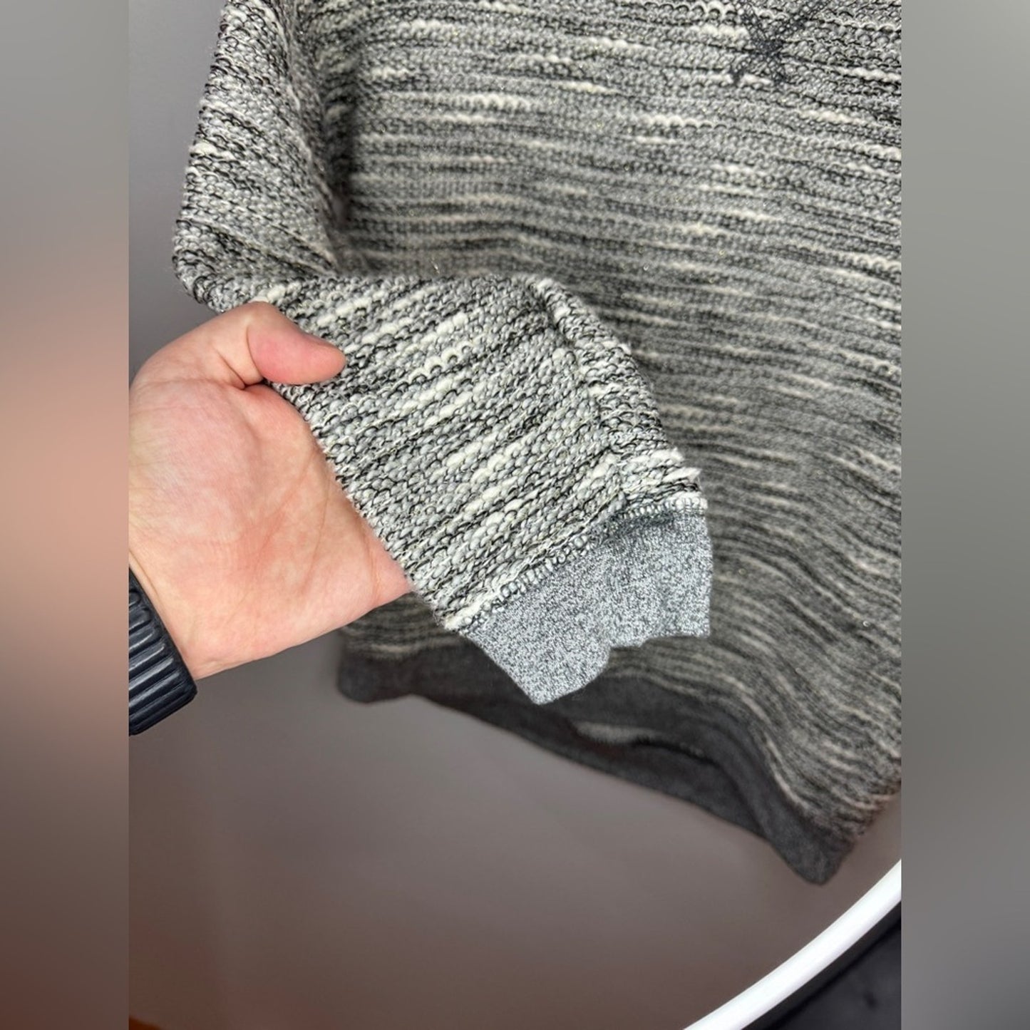 Pre-Owned SM American Eagle Knitted Metallic Crewneck Shirt