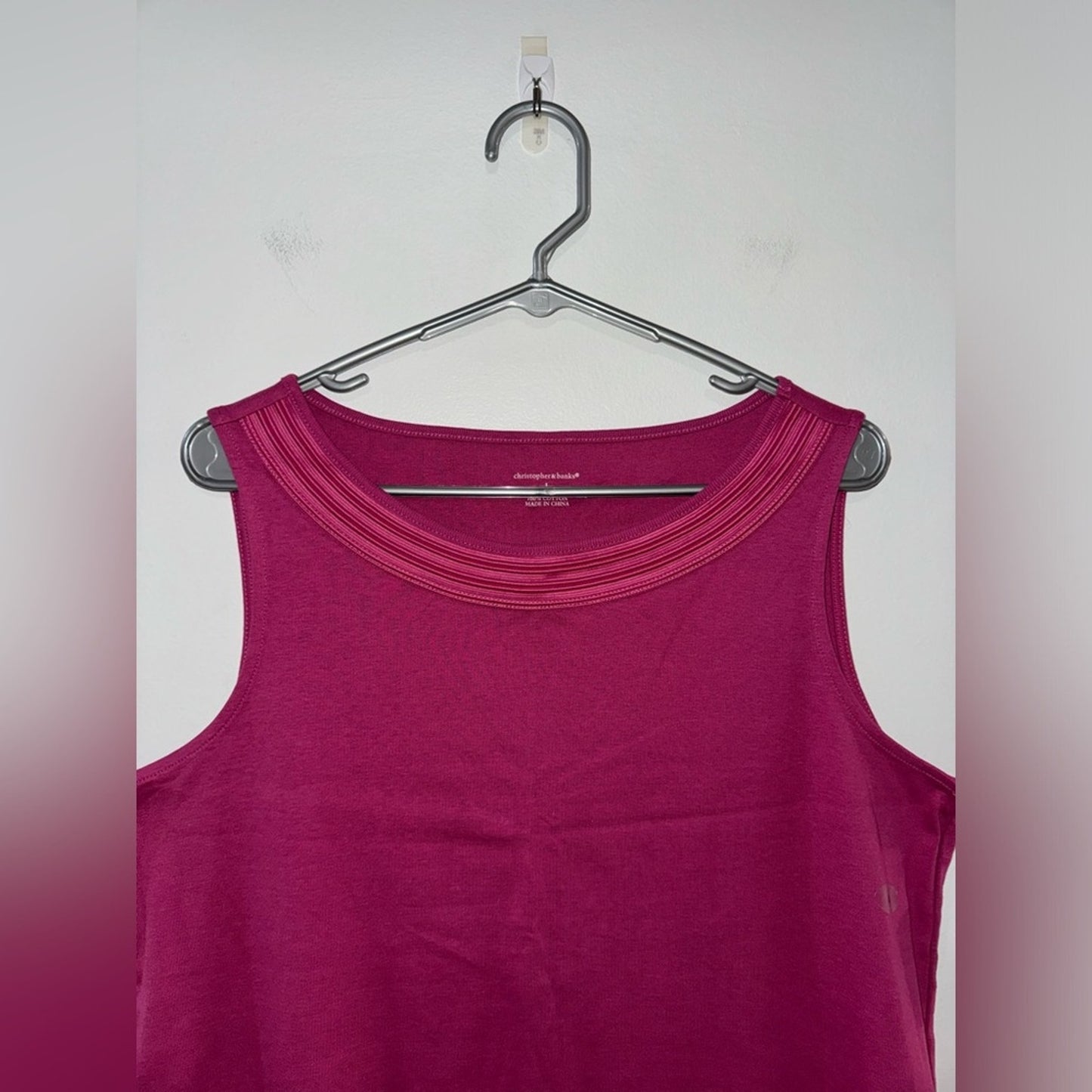 NWT LG Christopher & Banks Pink Tank Top