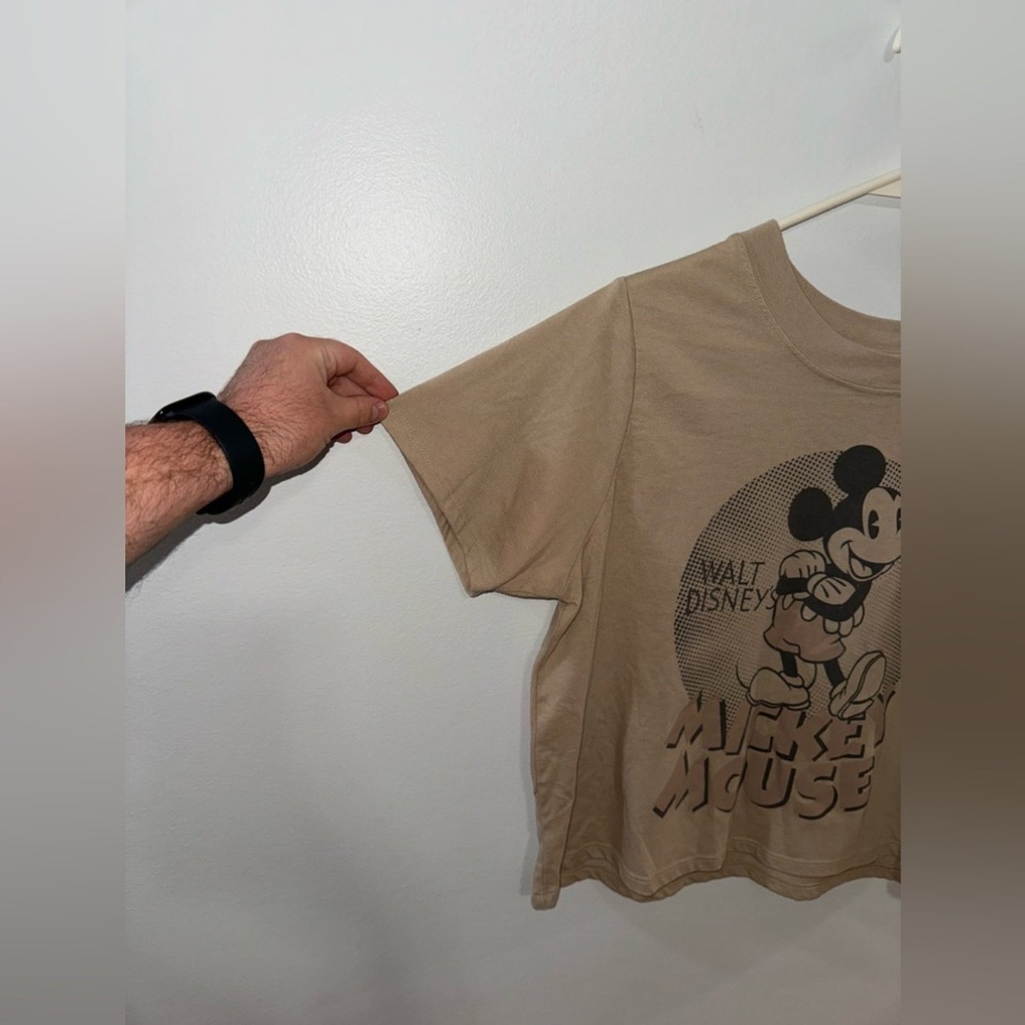 Pre-Owned LG Disney Tan Mickey Mouse Graphic T-shirt