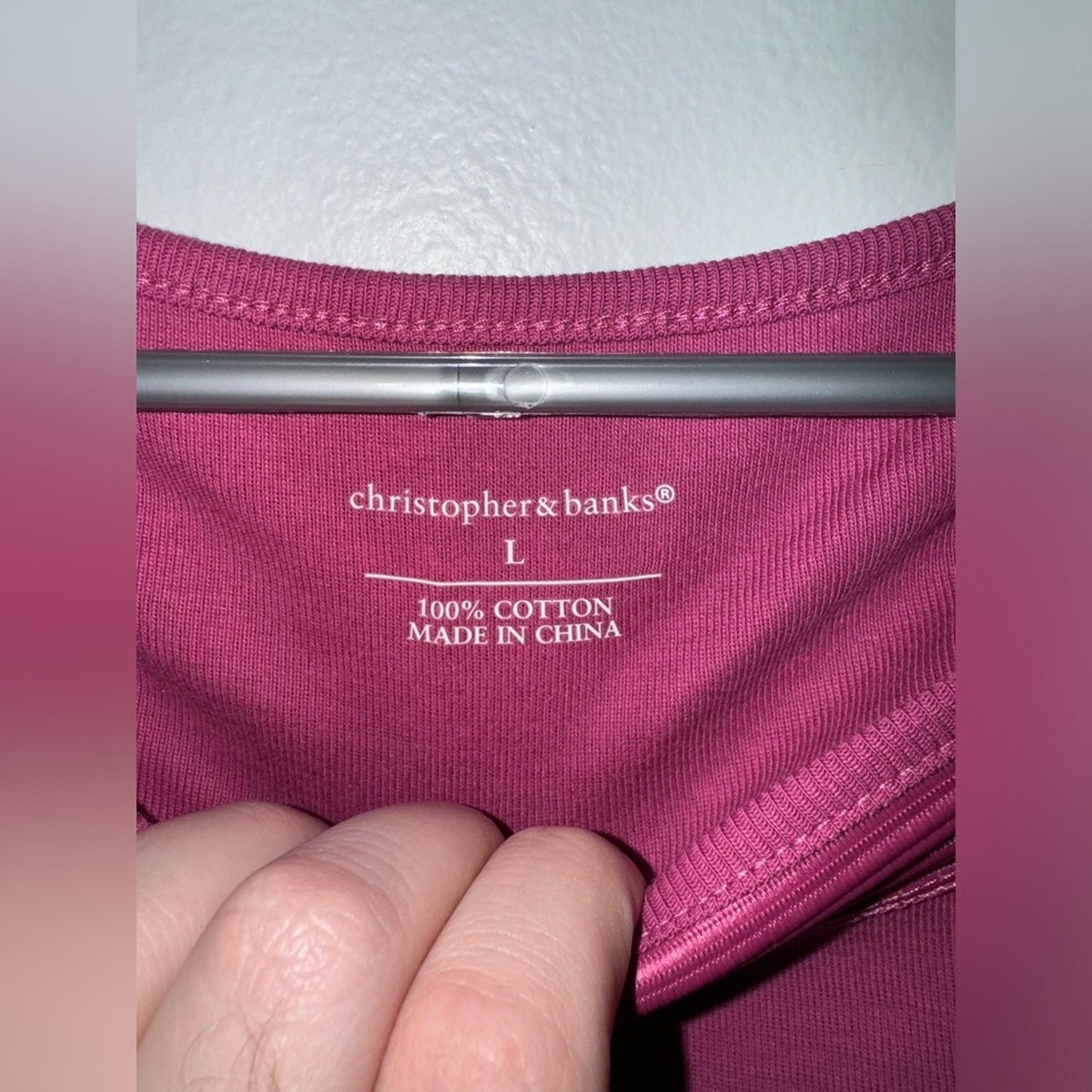 NWT LG Christopher & Banks Pink Tank Top