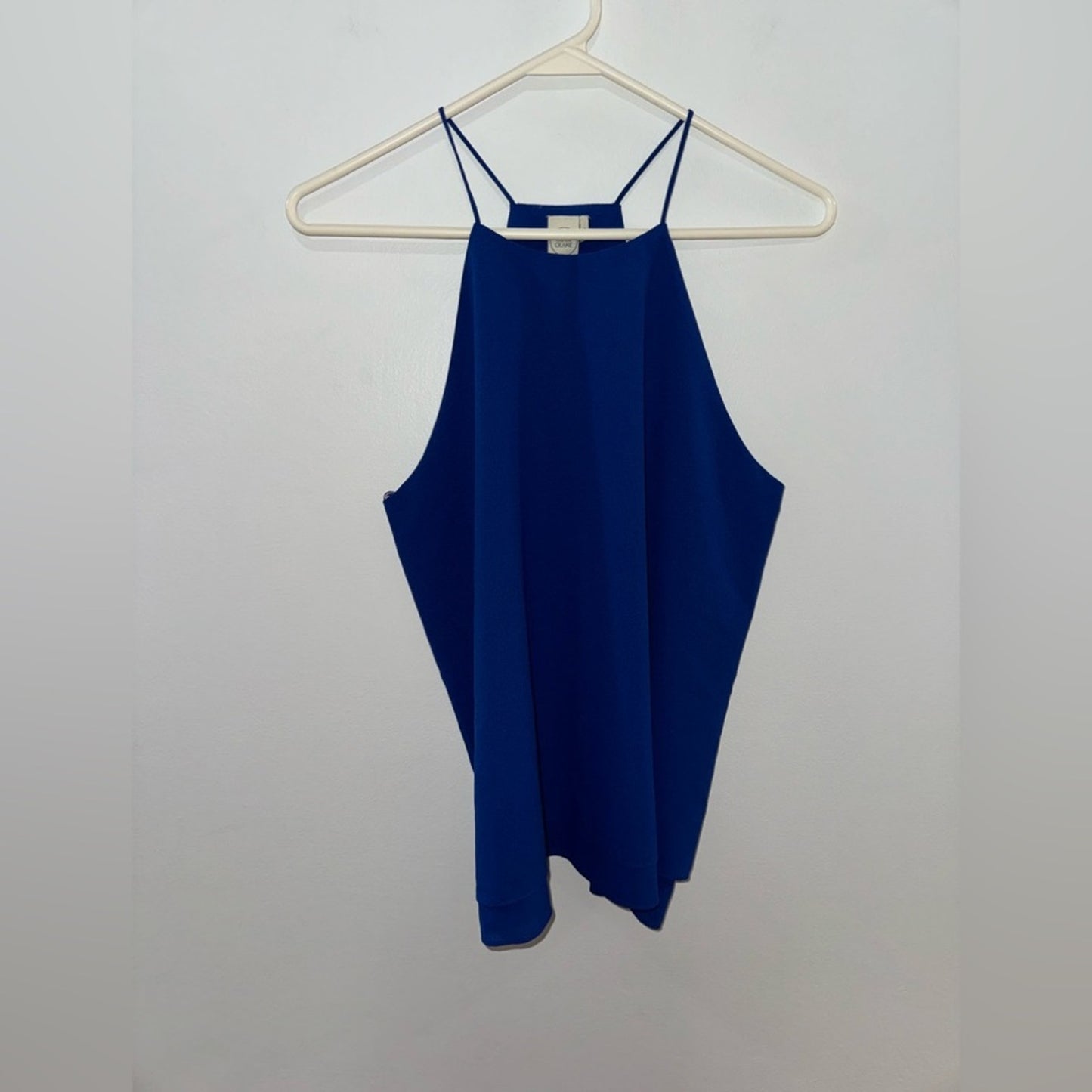 Pre-Owned MD PaperCrane Royal Blue Halter Flowy Top