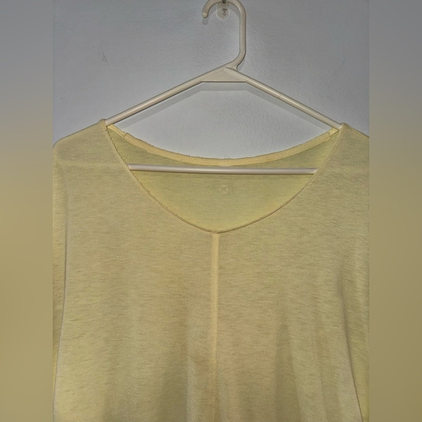 Pre-Owned MD RBX Yellow Open Tie Back Athletic Shirt