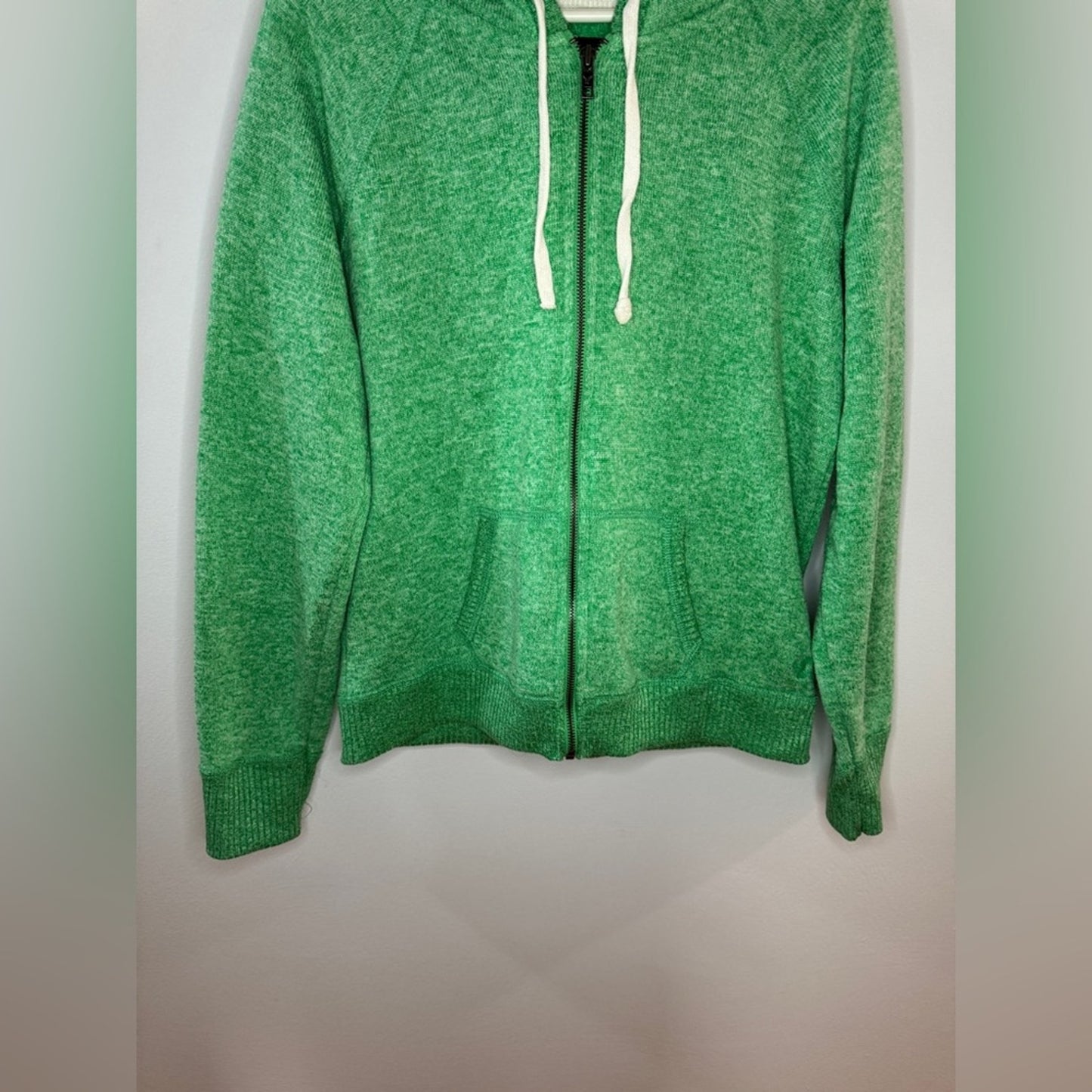 Pre-Owned XL American Eagle Green Knitted Zip-Up Hoodie