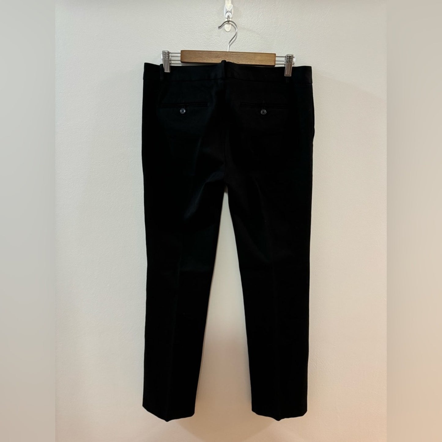 Pre-Owned Size 8 Regular Gap Black True Straight Dress Pants