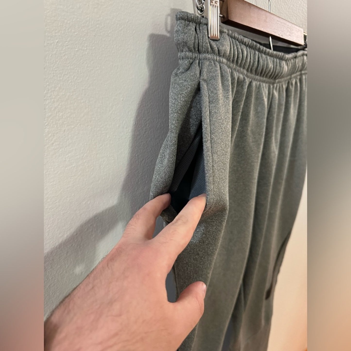 Pre-Owned MD Nike Dri-Fit Grey Logo Joggers