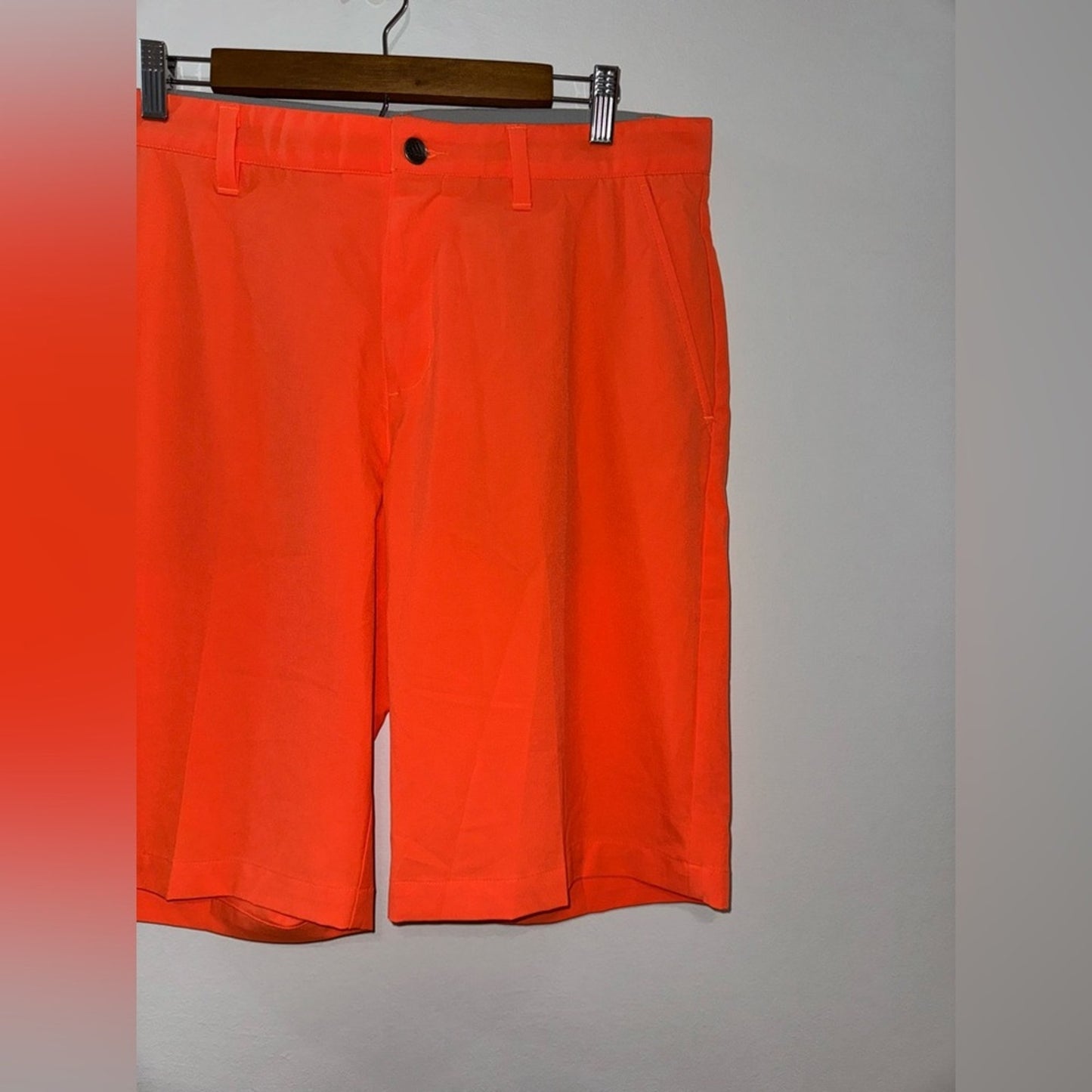 NWT Size 36 Adidas Orange Go-To Golf Short 11” Inseam in Wonder Clay