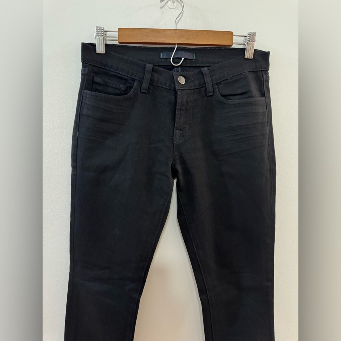 Pre-Owned Size 28 J Brand Black Low Rise Skinny Leg Jeans