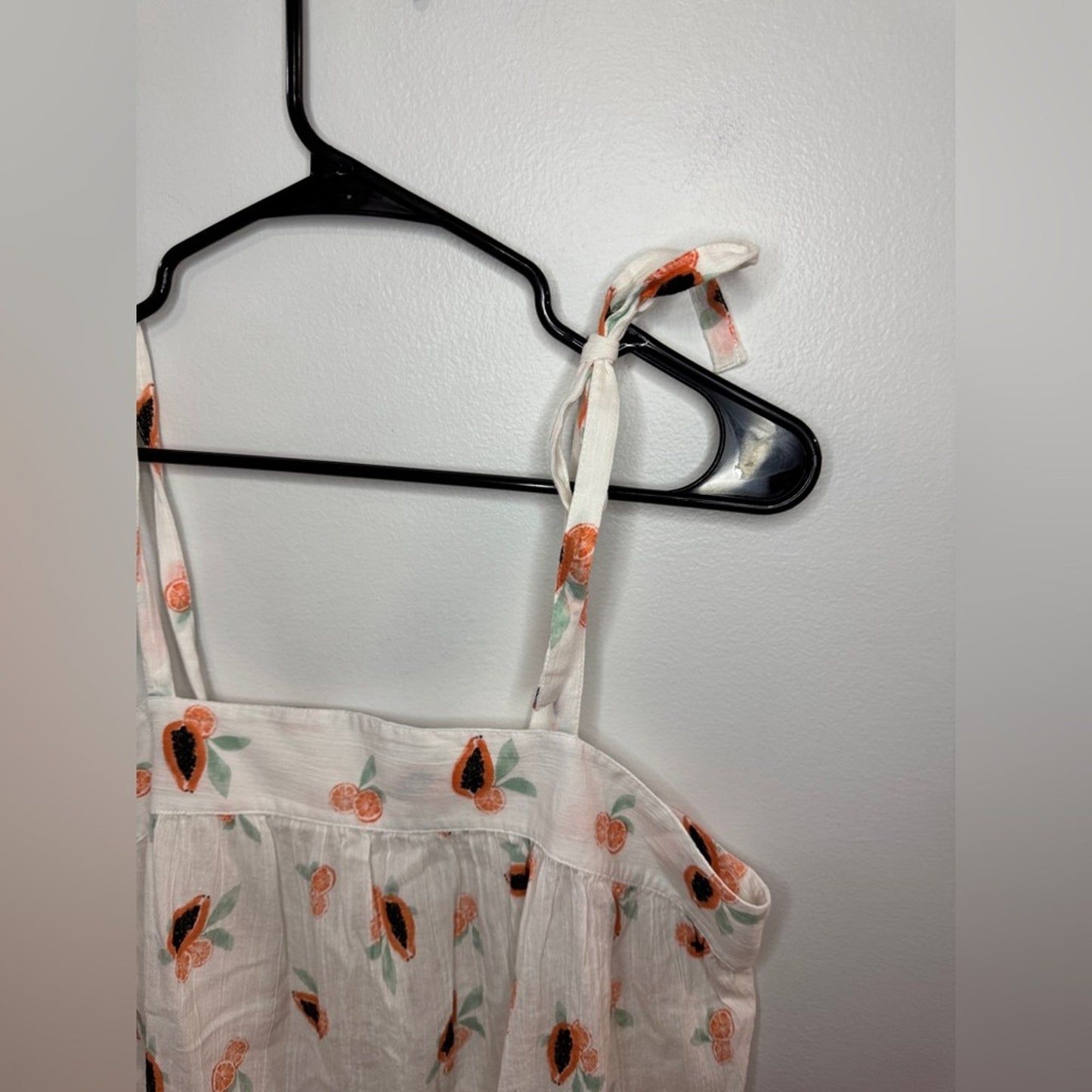 NWT MD LOFT Beach White Tie Top Dress