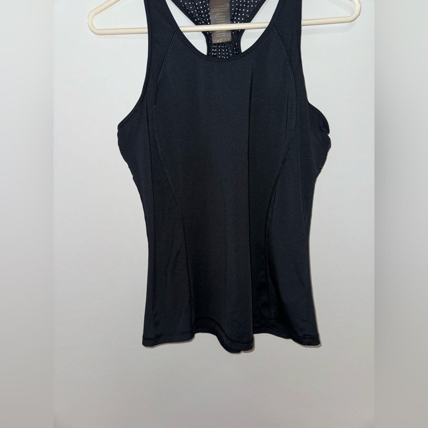 Pre-Owned MD Shape Black Athletic Tank Top