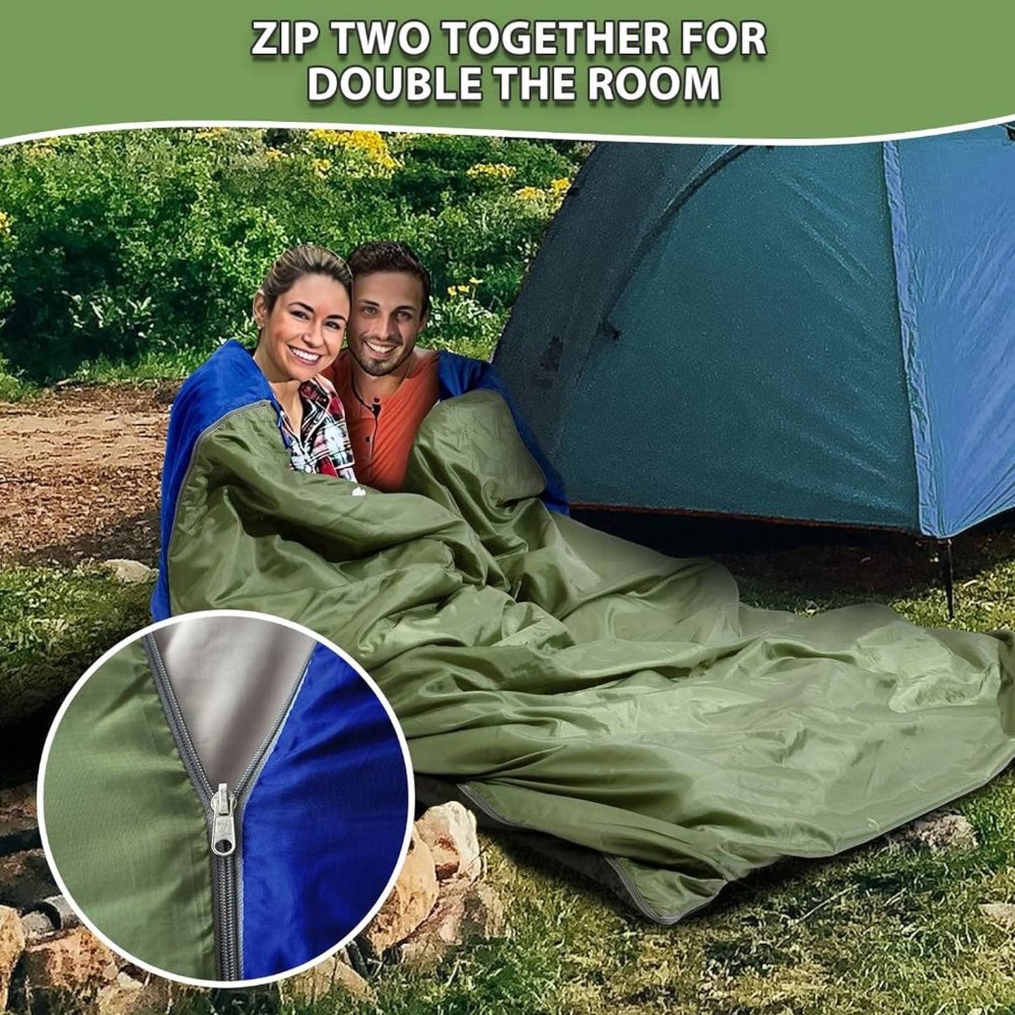 Warm Weather Sleeping Bag, FYMANNY Portable Waterproof Compact Lightweight