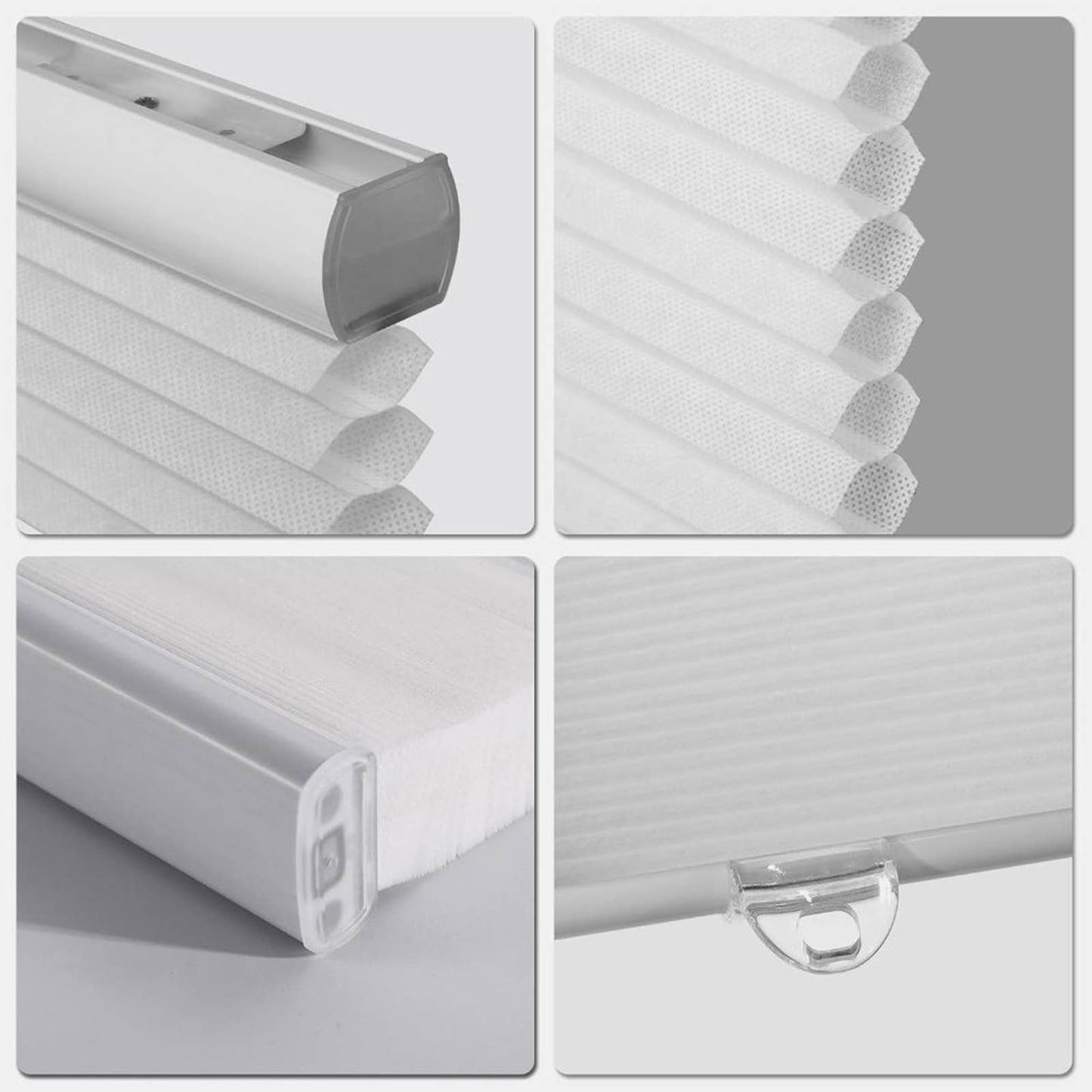 BlinDecor Light Filtering Cellular Shades Cordless 35" x 64" Honeycomb Blinds