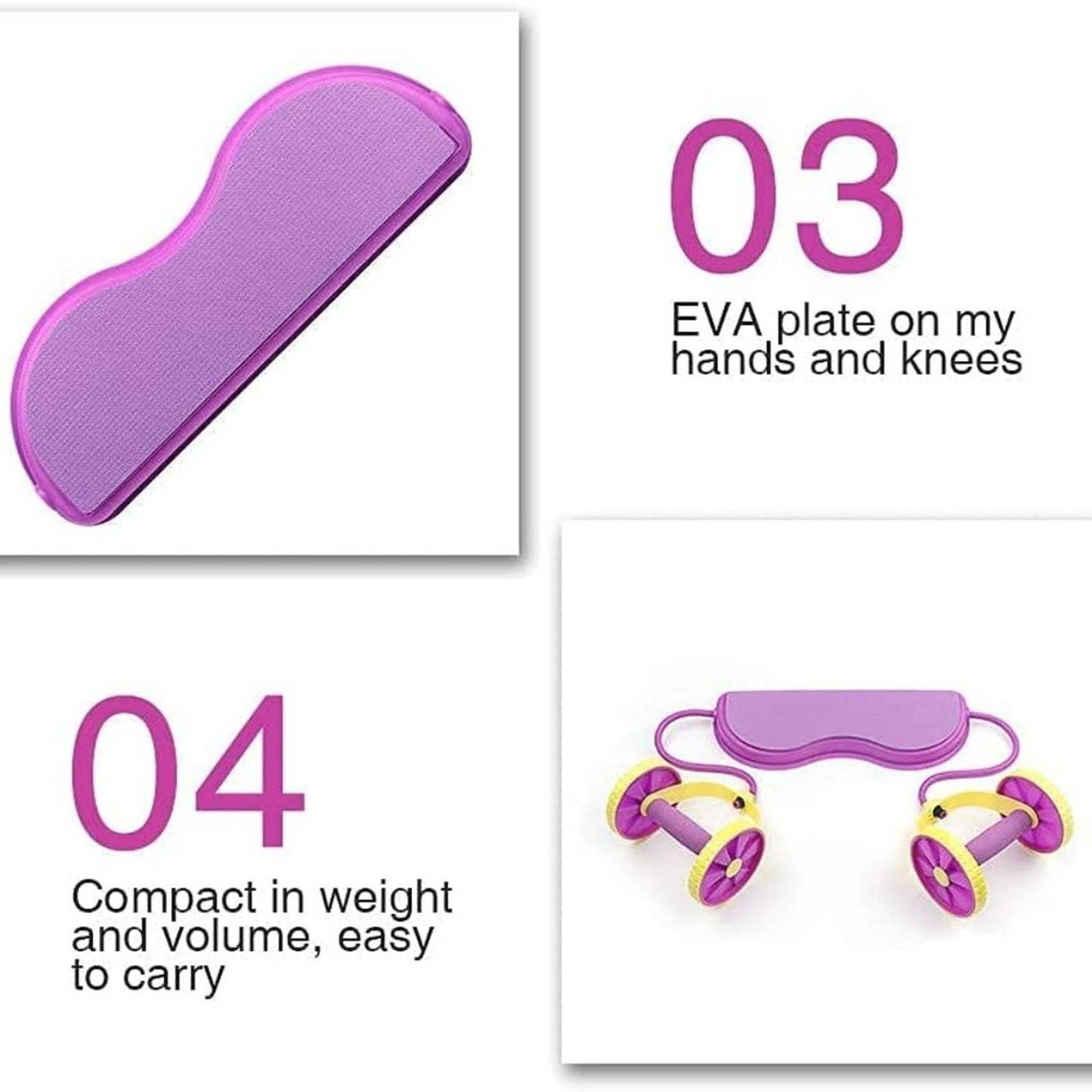 BLUERISE Ab Roller for Abs Workout Multifunctional Thicker No Noise Ab Roller