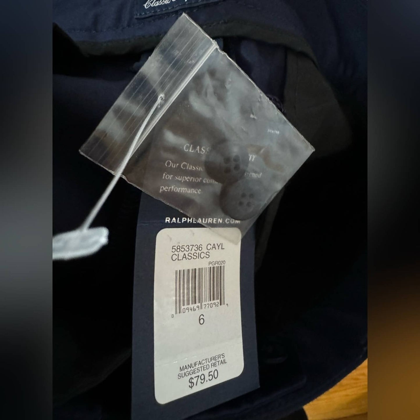NWT Size 6 Ralph Lauren Golf Navy Shorts