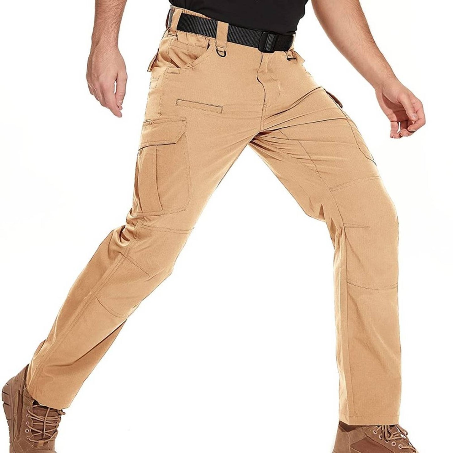 NATUVENIX Tactical Pants for Men, Water Resistant Hiking Cargo Pants 38X32