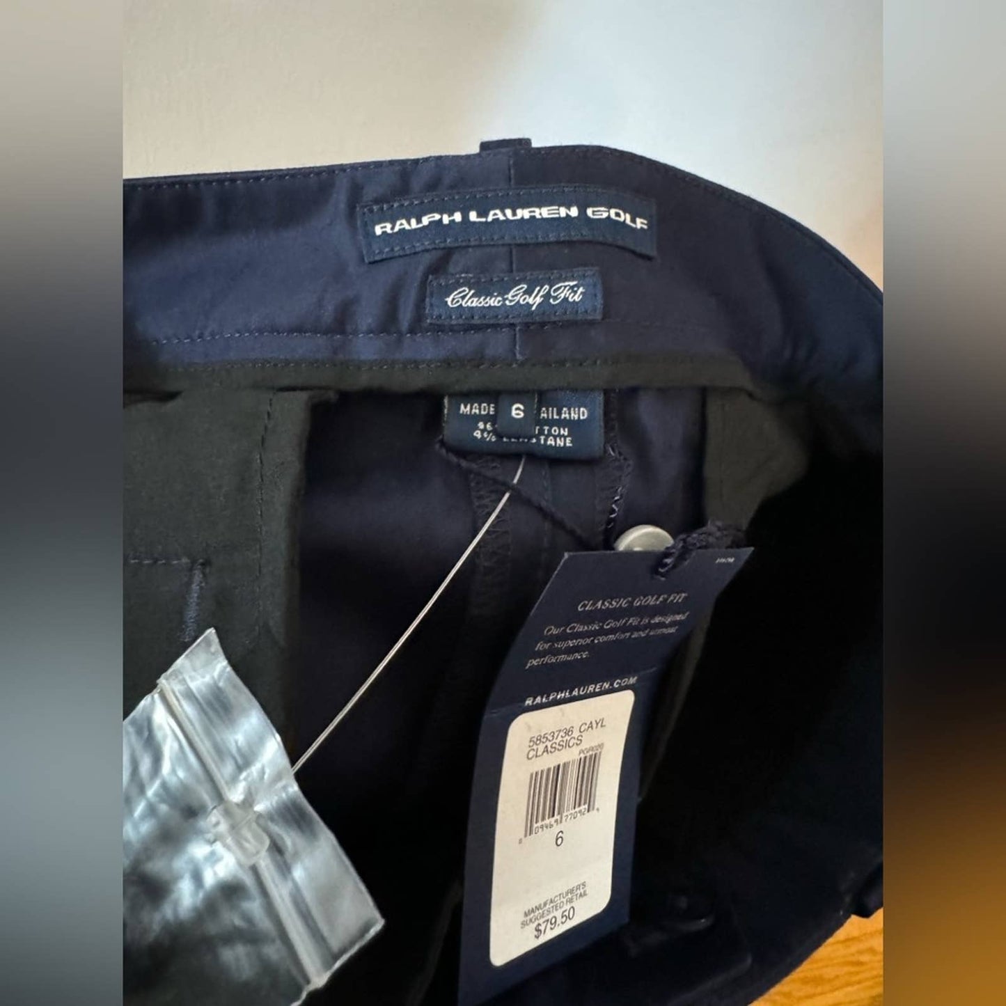 NWT Size 6 Ralph Lauren Golf Navy Shorts
