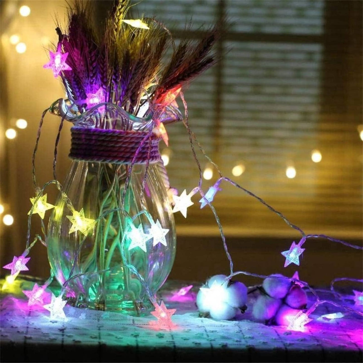 Star String Lights Waterproof Indoor Twinkle Christmas Lights for Bedroom Decor