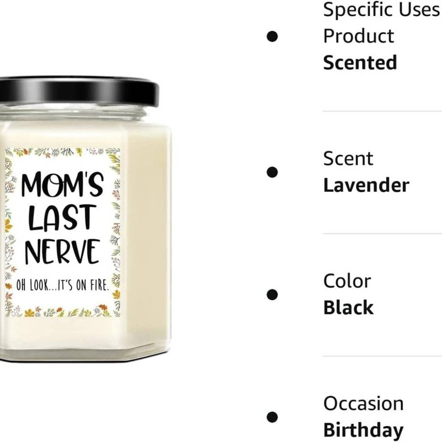 Gifts for Mom from Daughter, Son, Kids - 8oz Lavender Candle