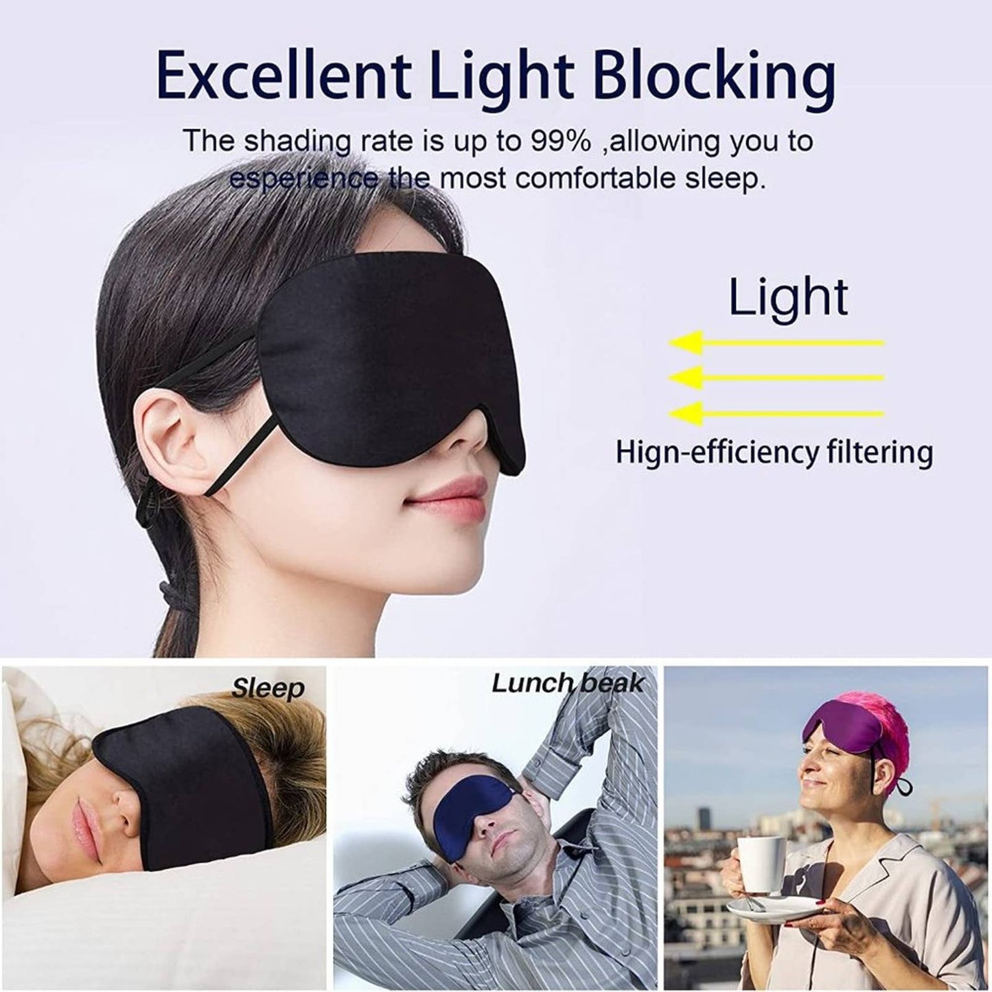 Sleep Mask Eye Mask - Sleeping Mask Eye Mask for Sleeping Sleep Masks