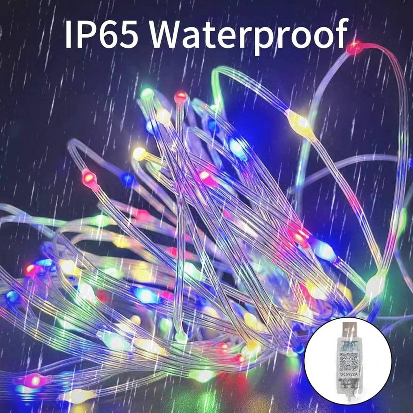 Hoche Smart Fairy Light 33FT USB String Light App Control Music Sync