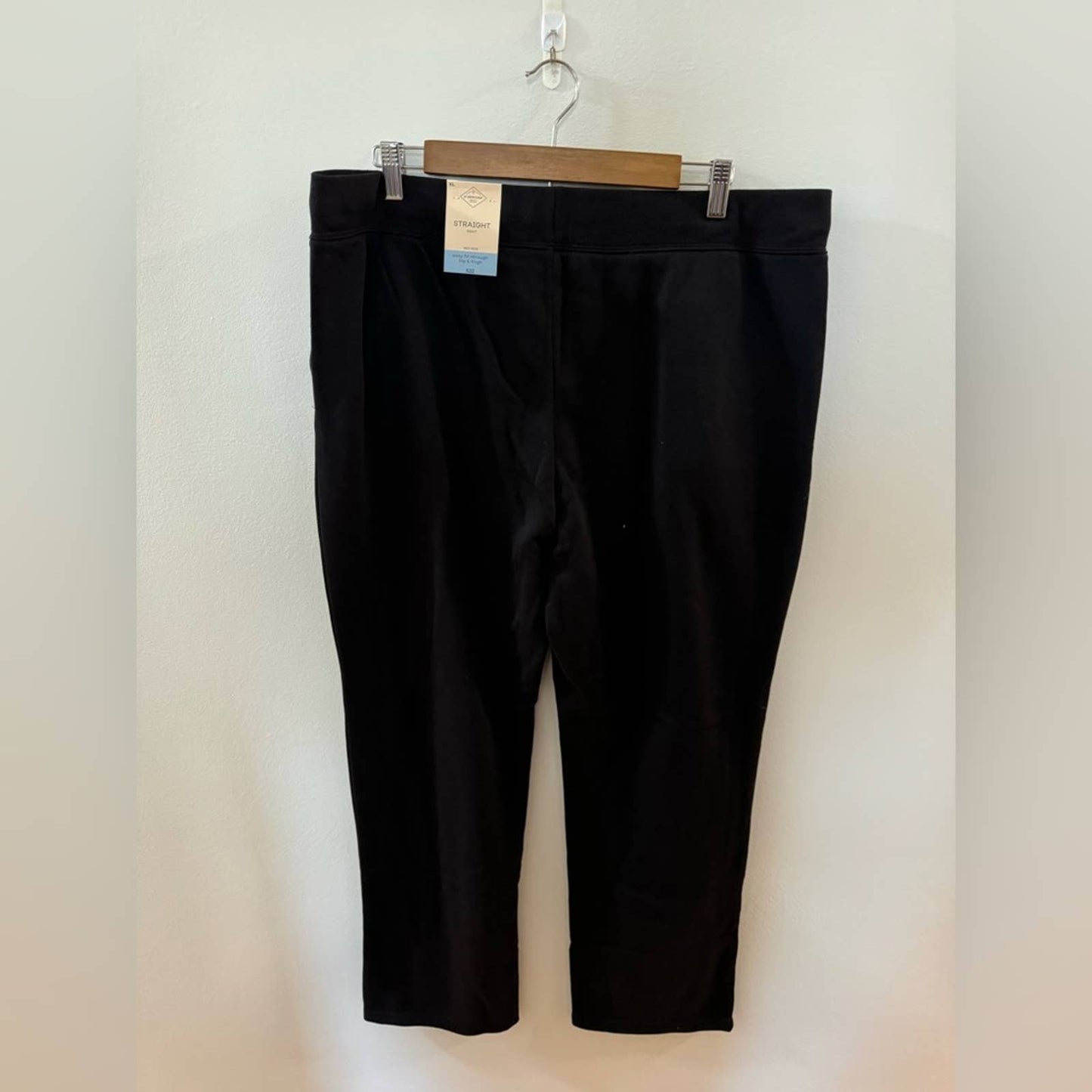 NWT XL Straight St John’s Bay Black Mid-Rise Pants