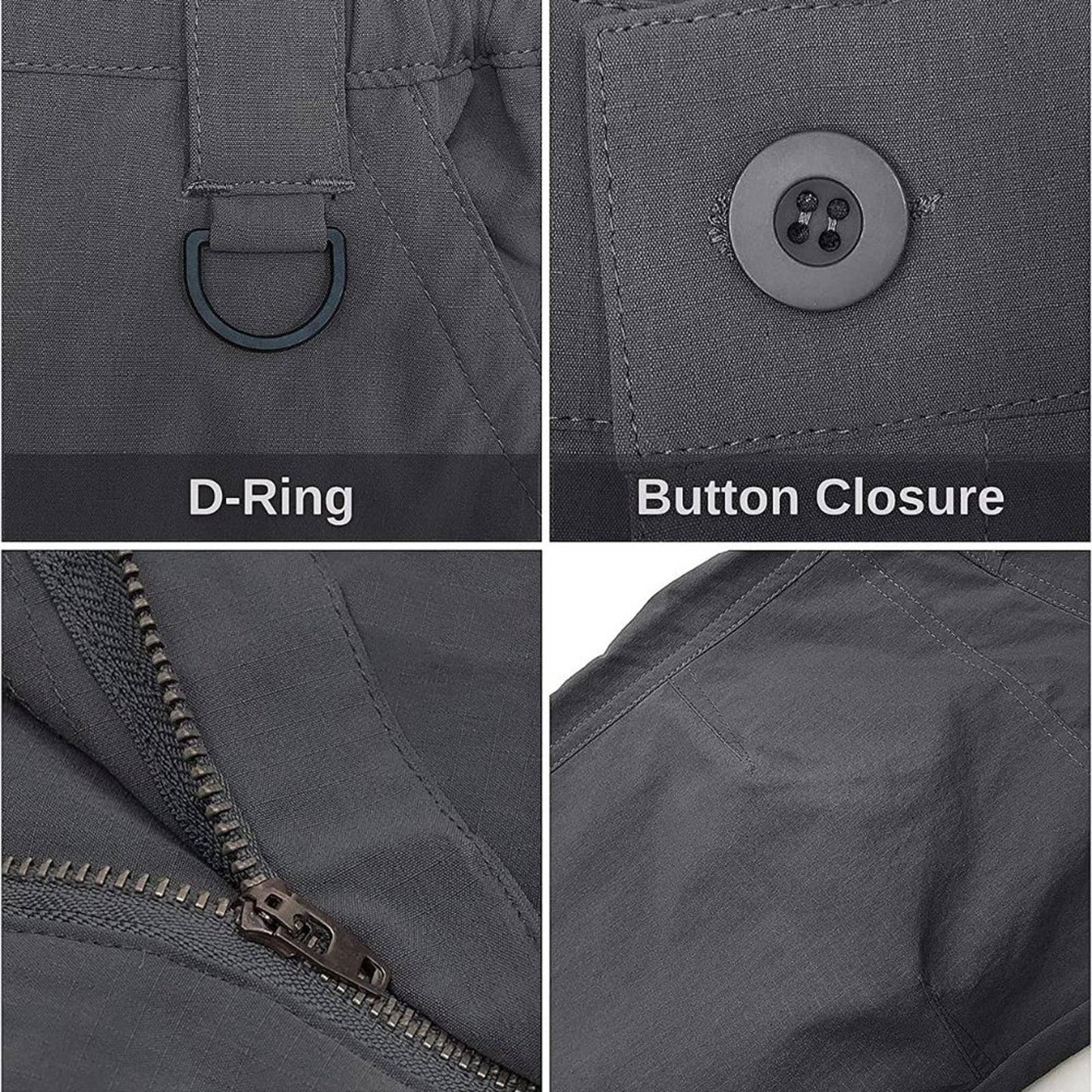 NATUVENIX Tactical Pants for Men, Water Resistant Hiking Cargo Pants 32X32
